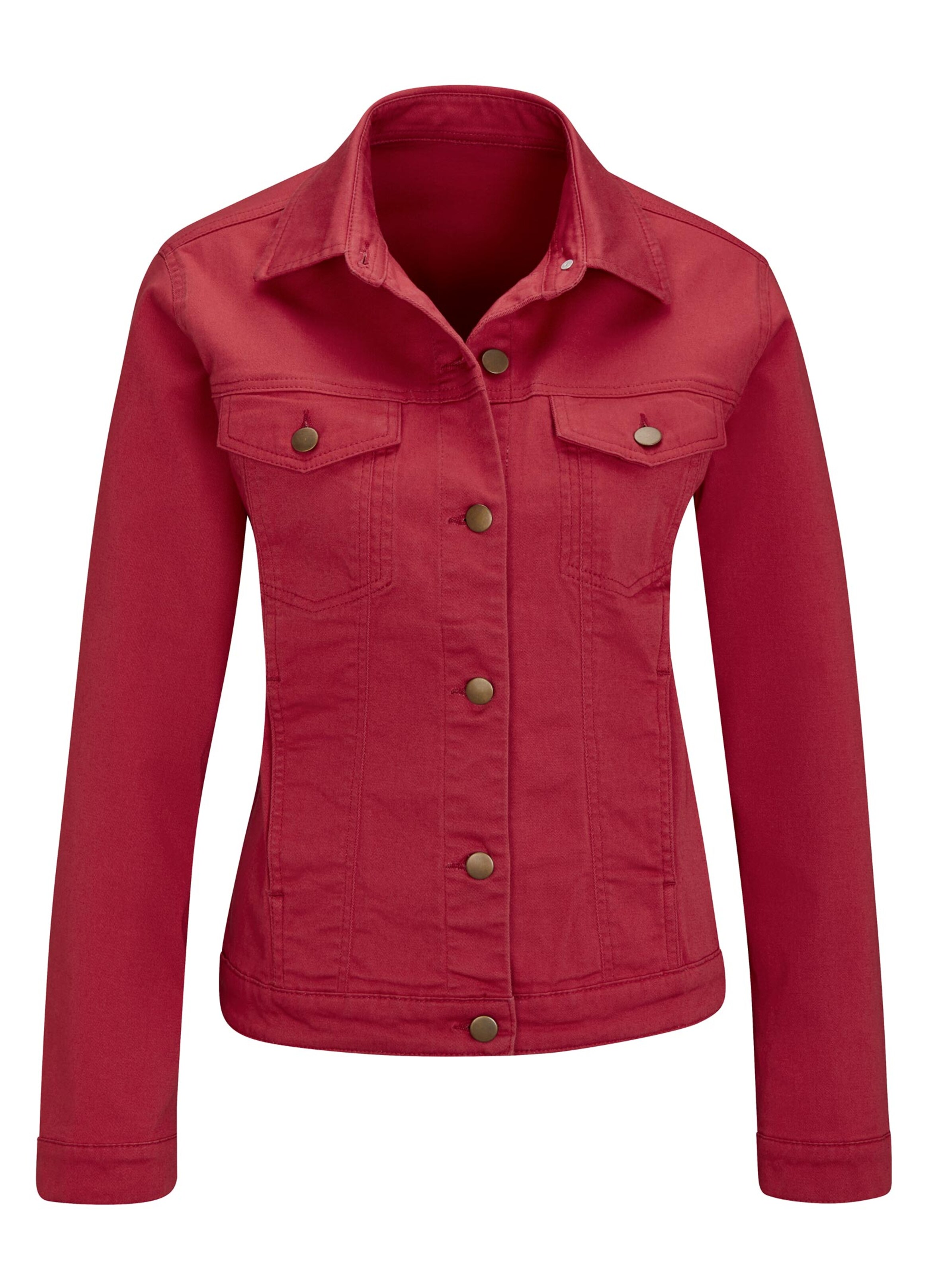 Jeans-Jacke - erdbeere