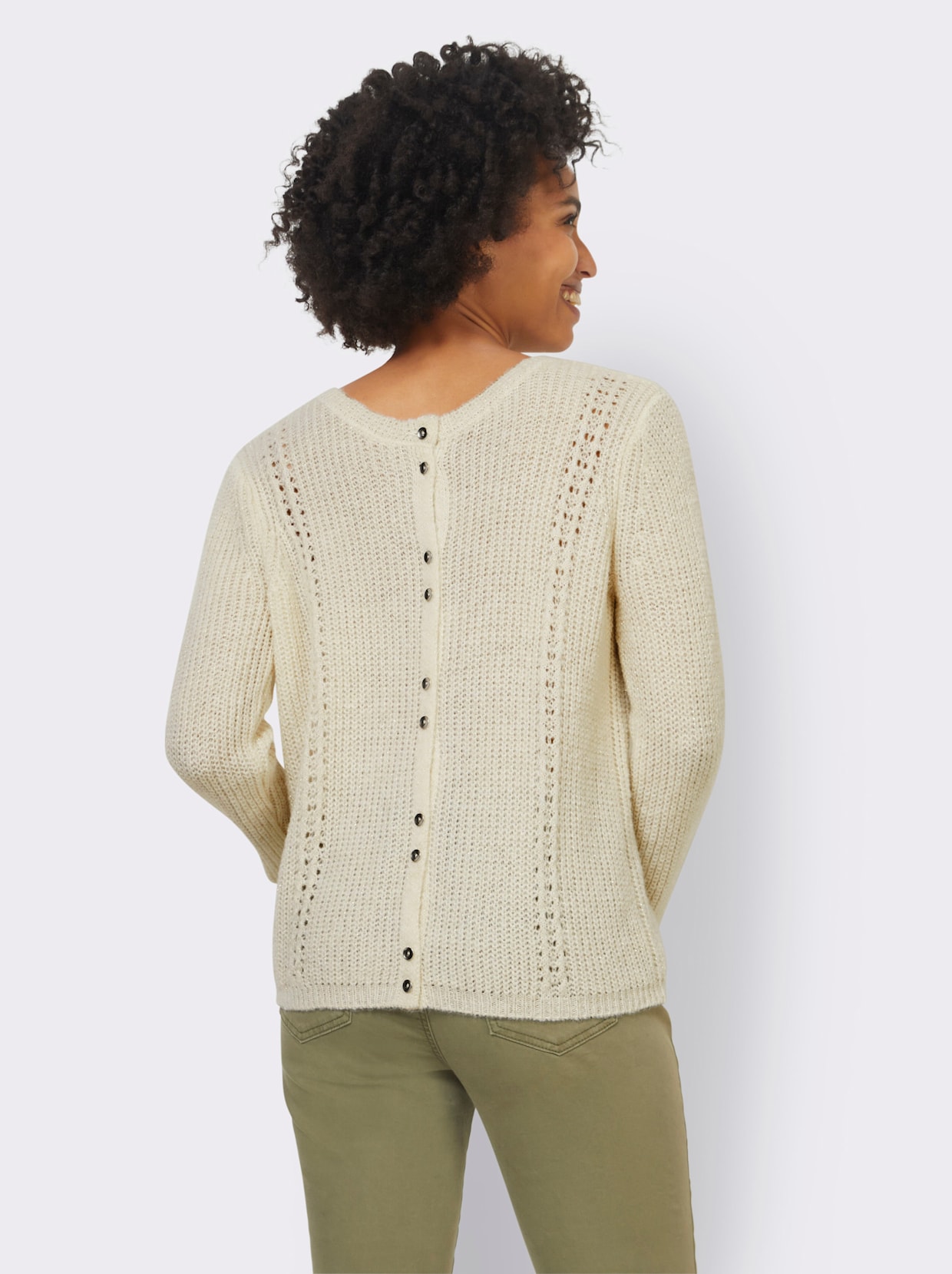 heine Pullover - sand-goldfarben-meliert