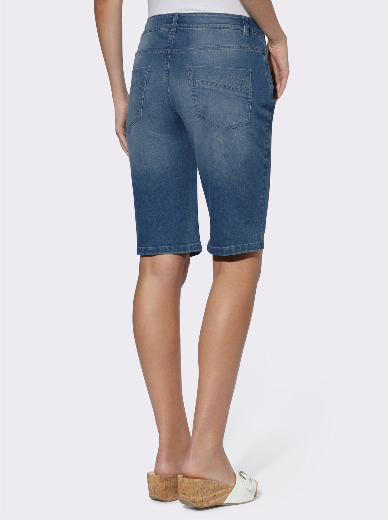 heine Jeans-Bermudas - blue-bleached