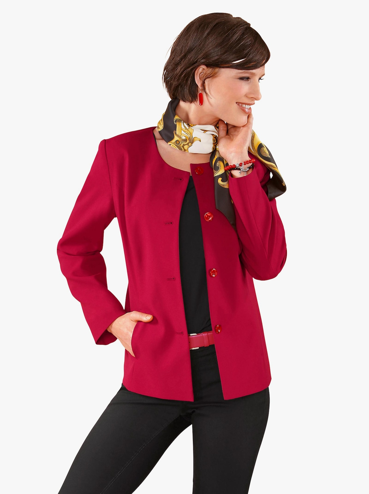 Korte blazer - rood