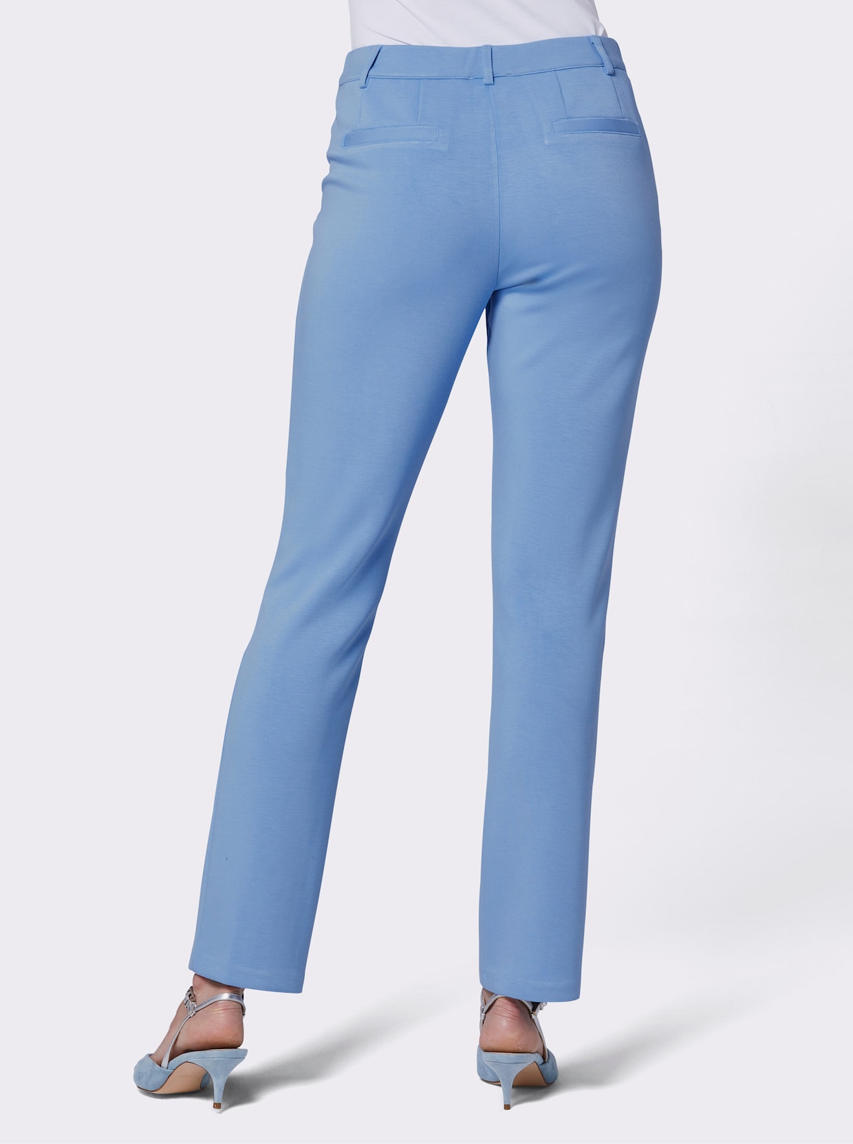 CREATION L PREMIUM pantalon extensible - bleu ciel