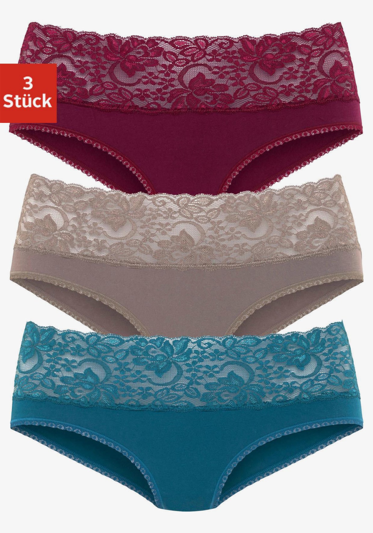 Vivance Slip - taupe, petrol, bordeaux