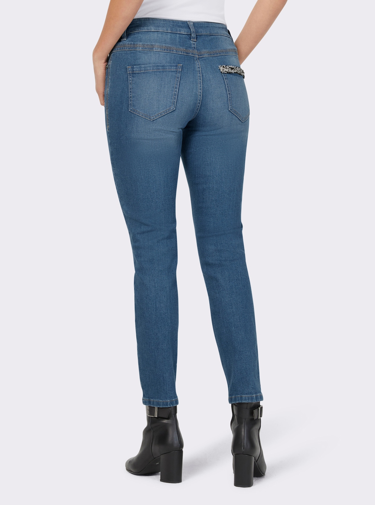 heine 5-pocketjeans - blue-bleached