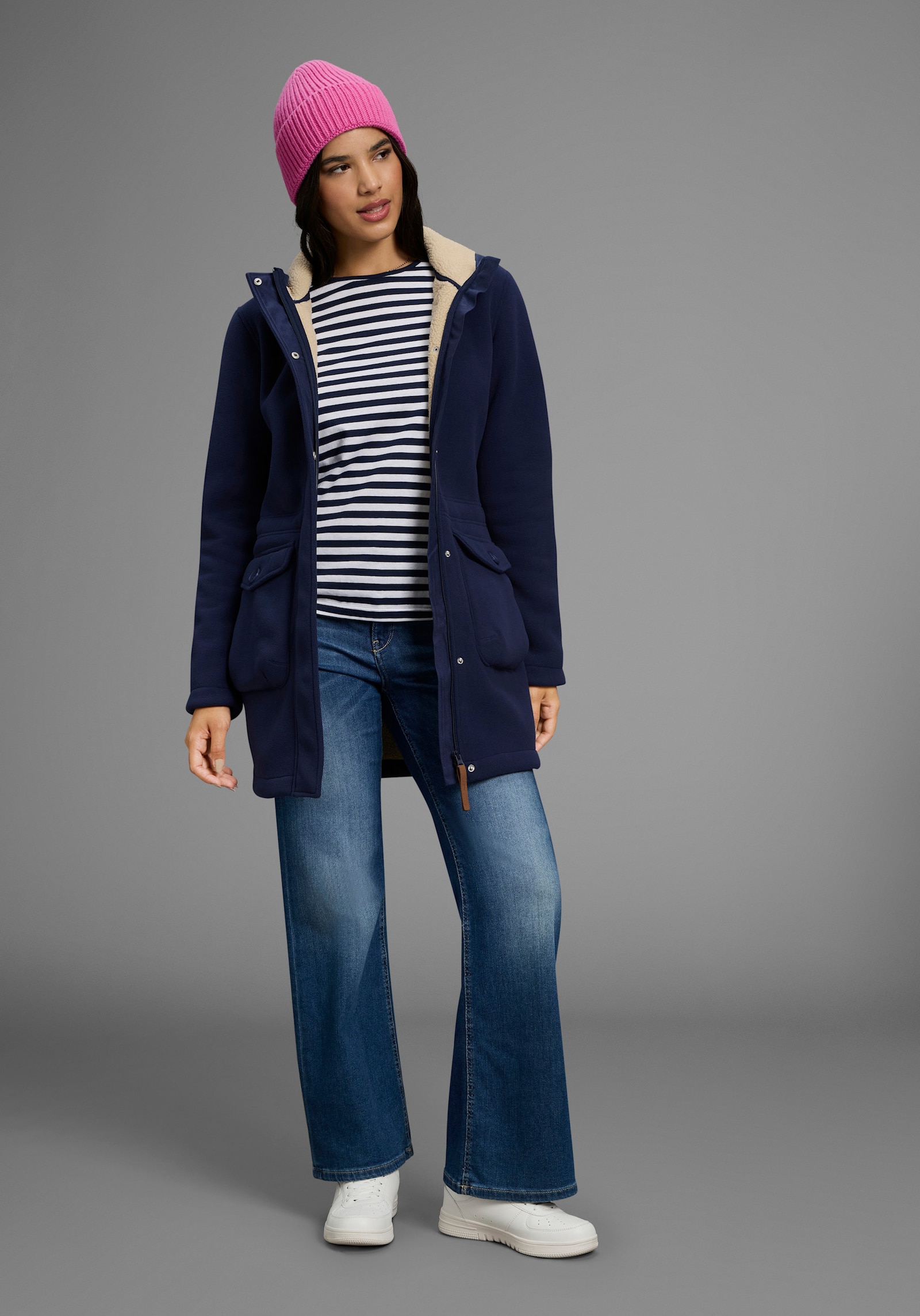Polarino Fleecejacke - marine