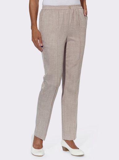 Schlupfhose in Struktur-Optik - sesam-meliert