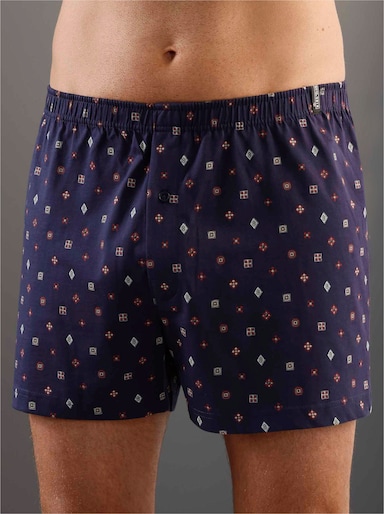 KINGsCLUB Boxershorts - marine-bedruckt