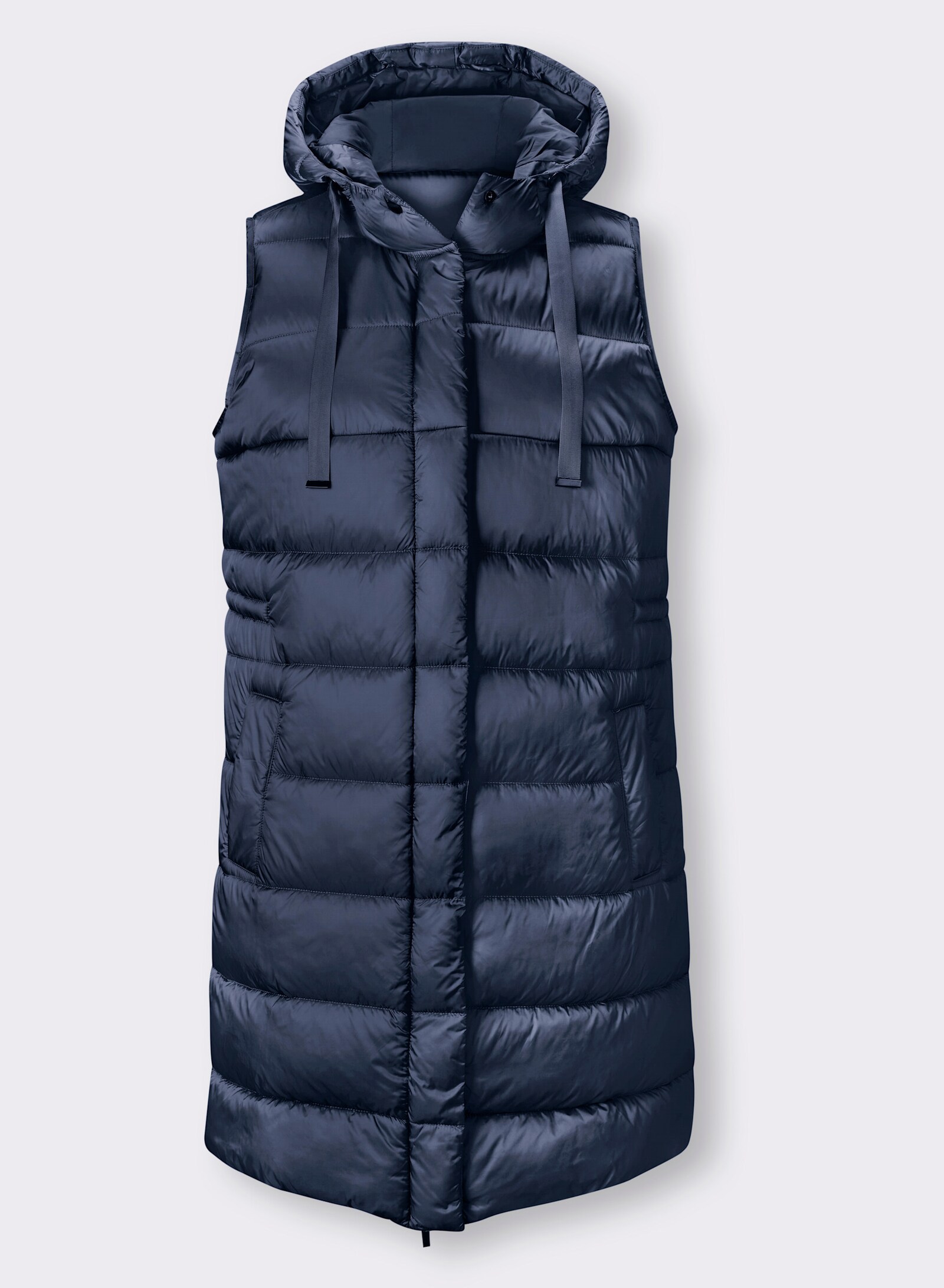 heine Steppweste mit Kapuze - dunkelblau