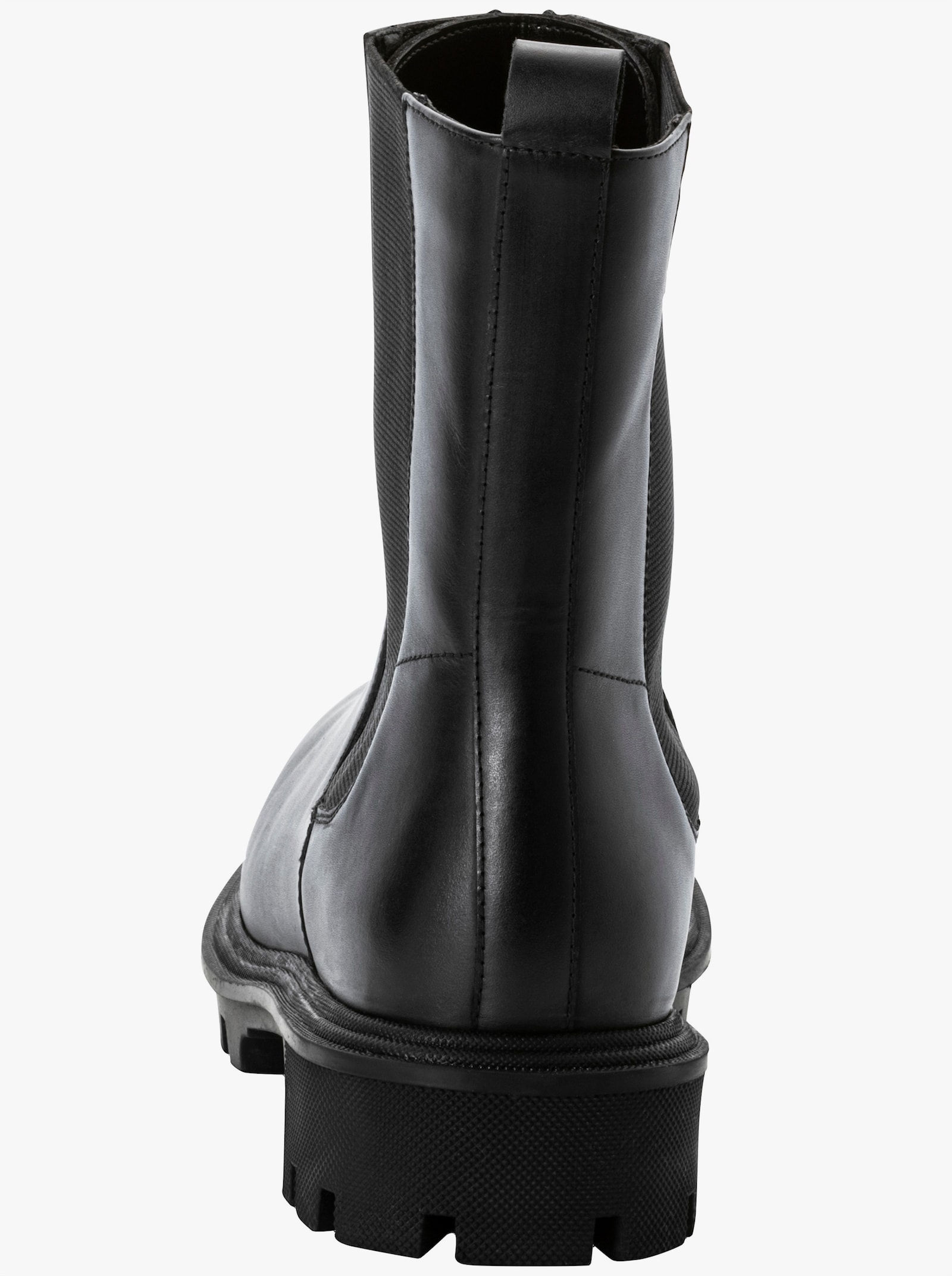 sheego Stiefelette mit Reissverschluss vorne - schwarz