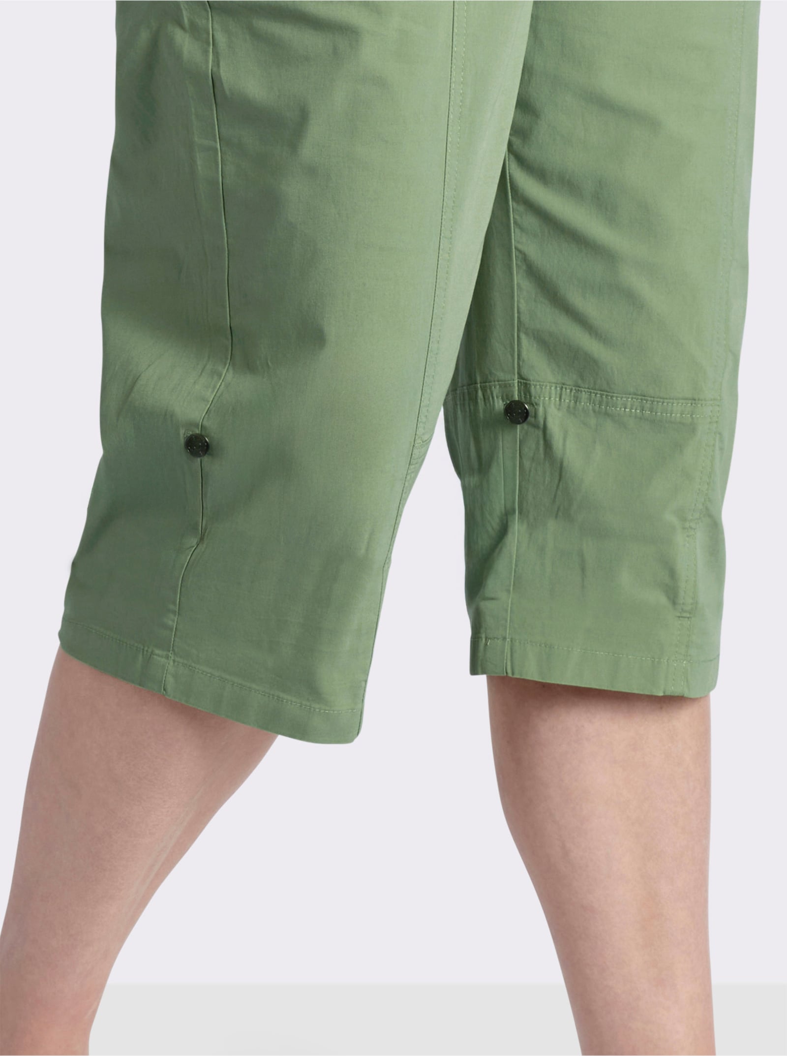 sheego Bermudas mit Krempelfunktion - eucalyptus