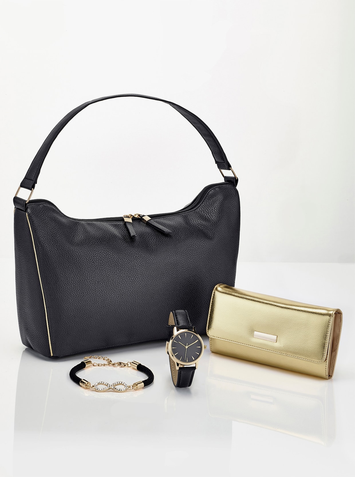 4tlg. Accessoires-Set - schwarz