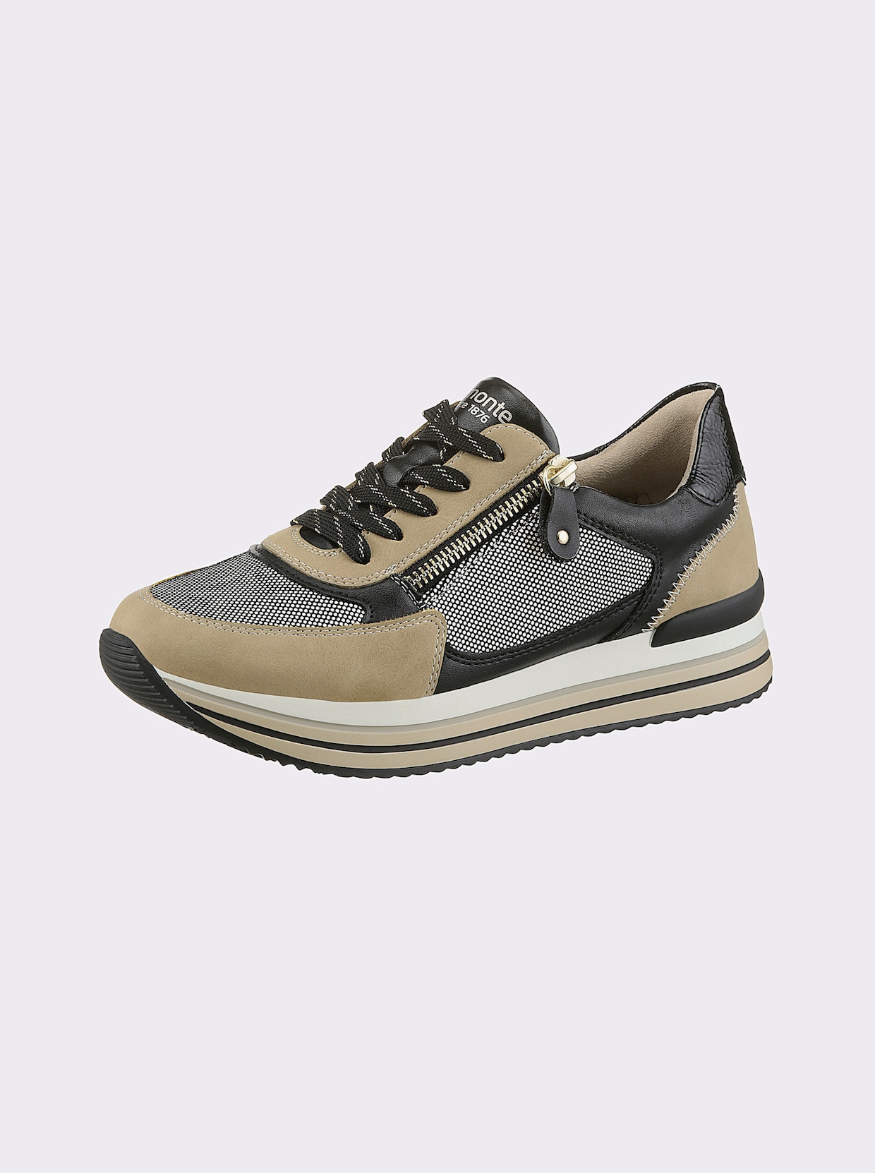 Remonte Sneaker - beige/zwart