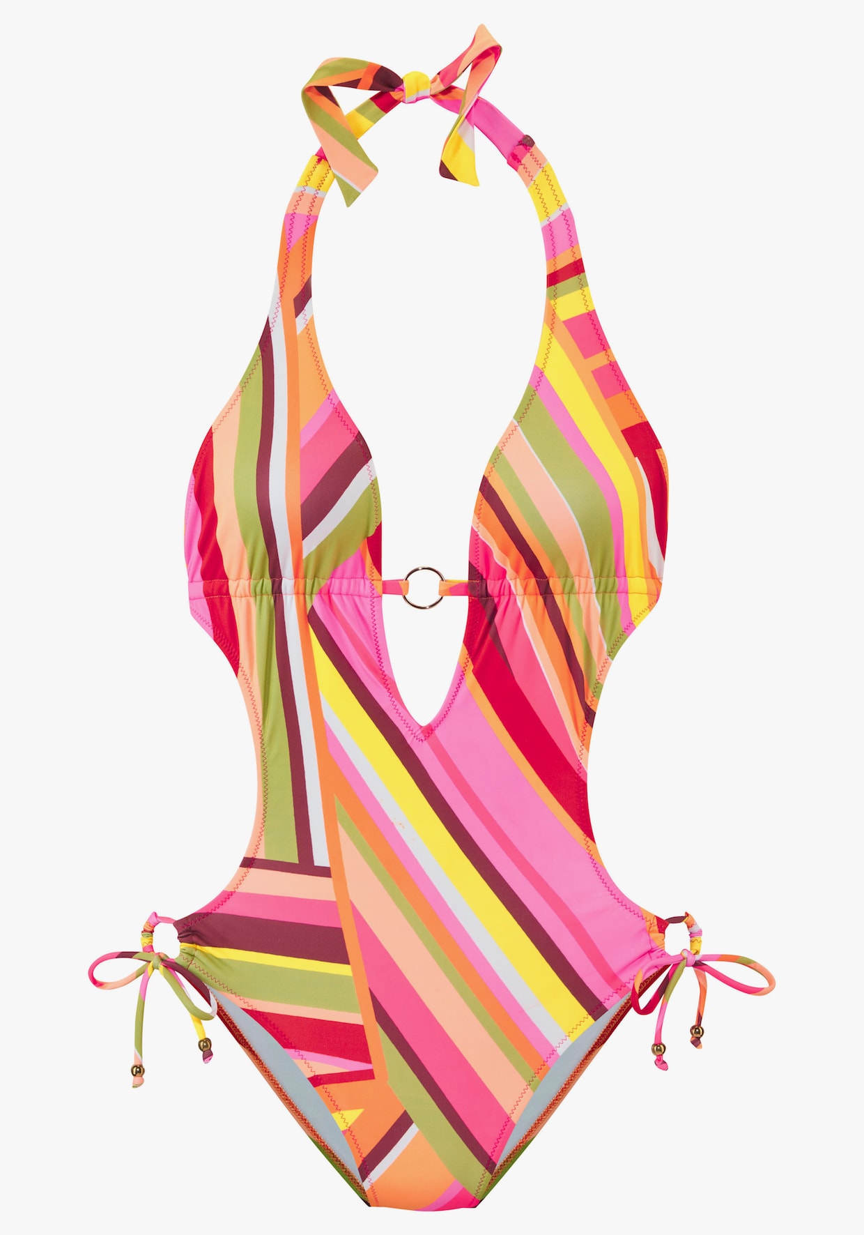 Bruno Banani Monokini - oranje bedrukt