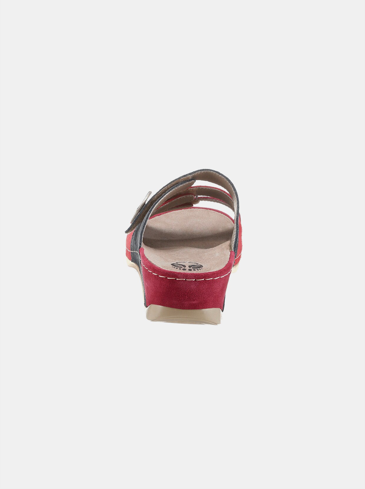 Mubb Pantolette - rot-grau
