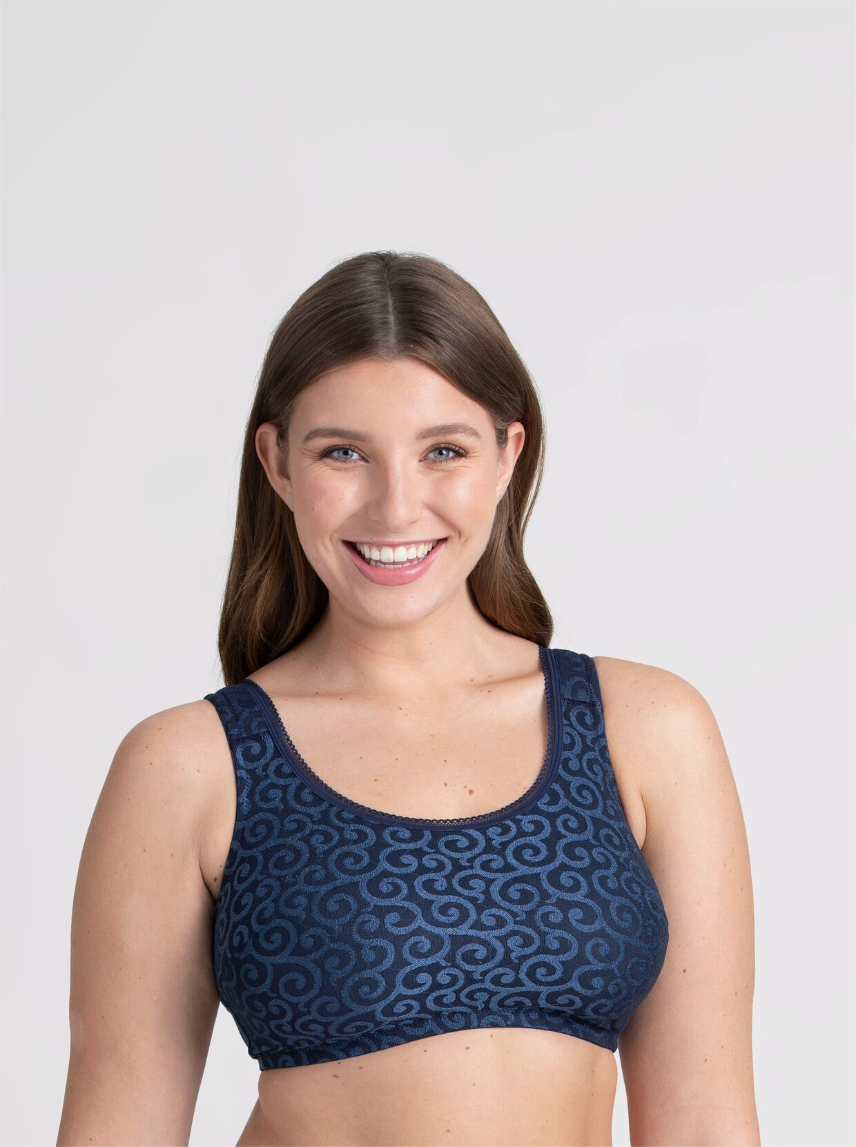 Miss Mary Comfort-bh zonder beugel - donkerblauw
