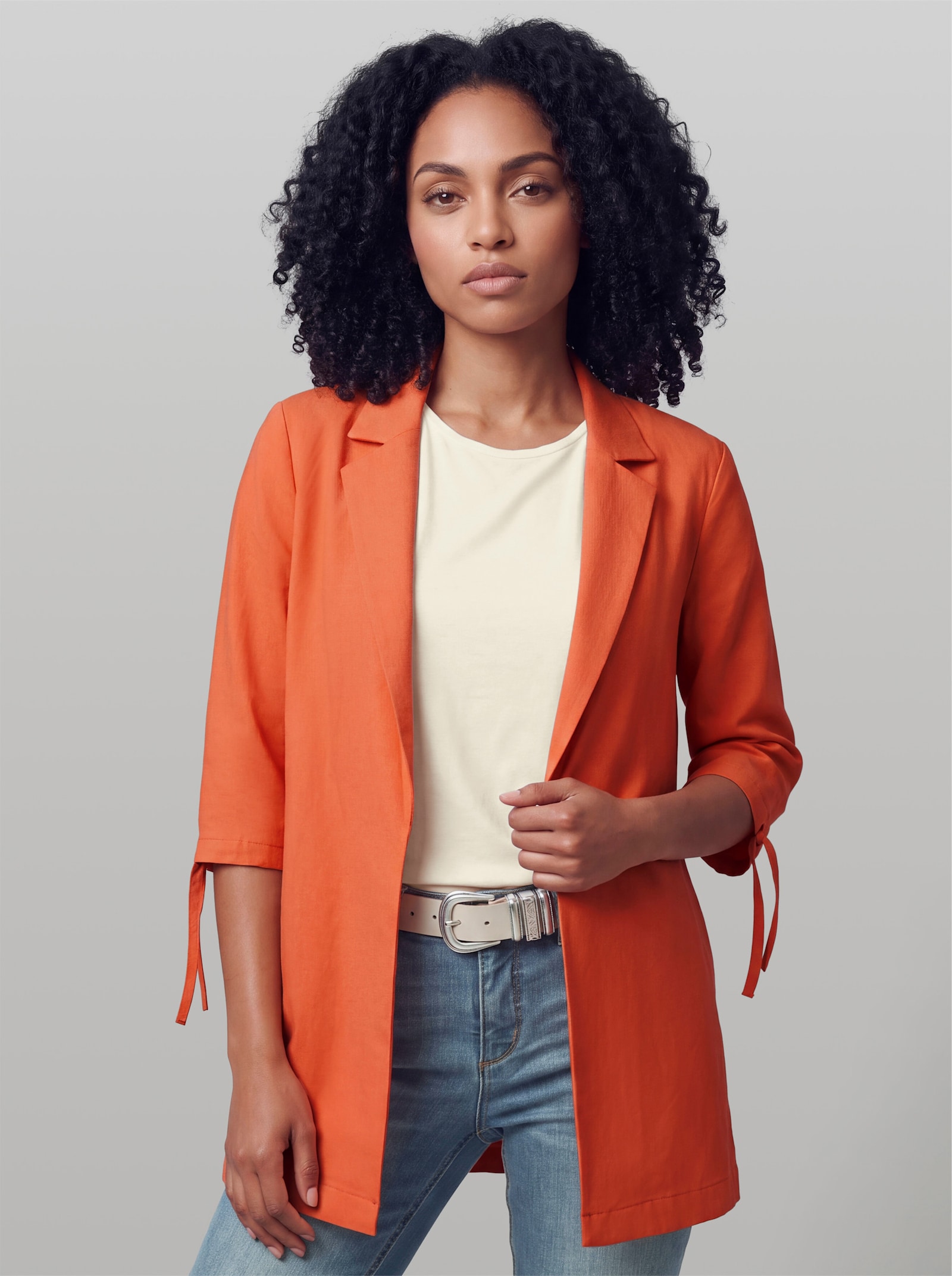 heine Blazer mit Halbarm - orange