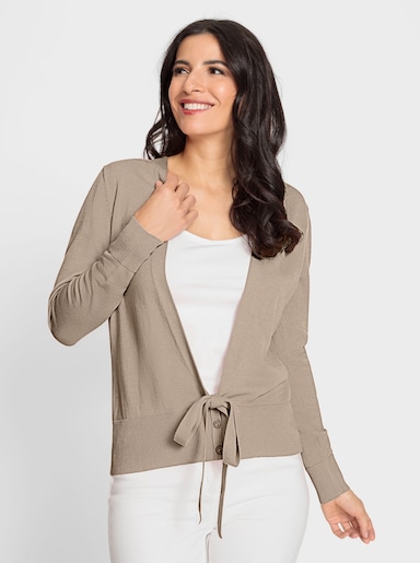 heine veste en tricot - beige