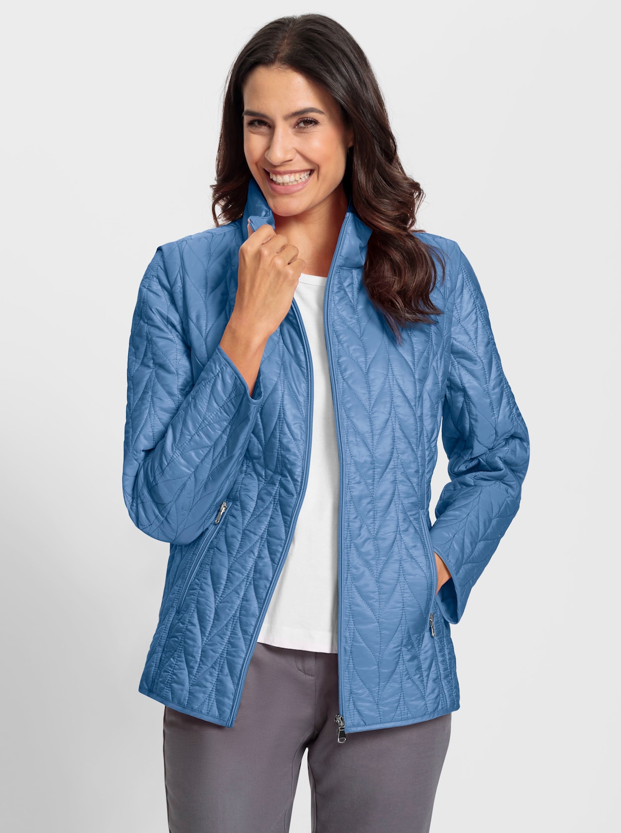 2-in-1-Jacke - mittelblau