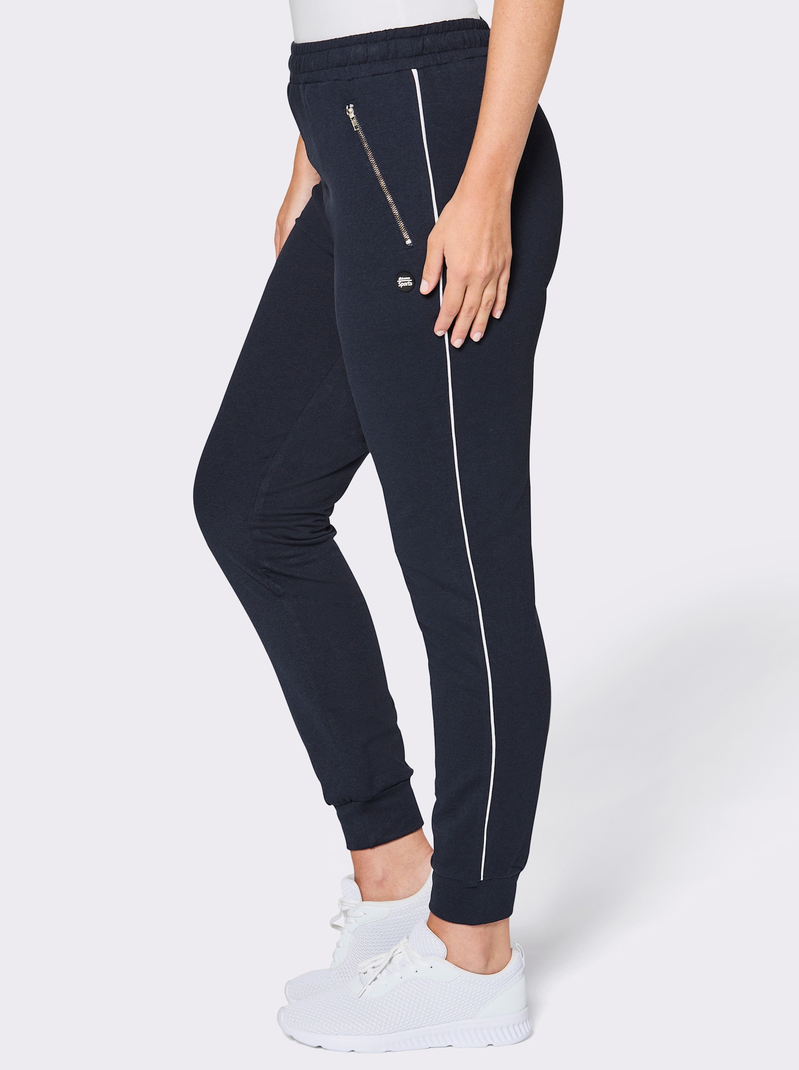 Catamaran Sports Freizeithose mit Rippbündchen - marine