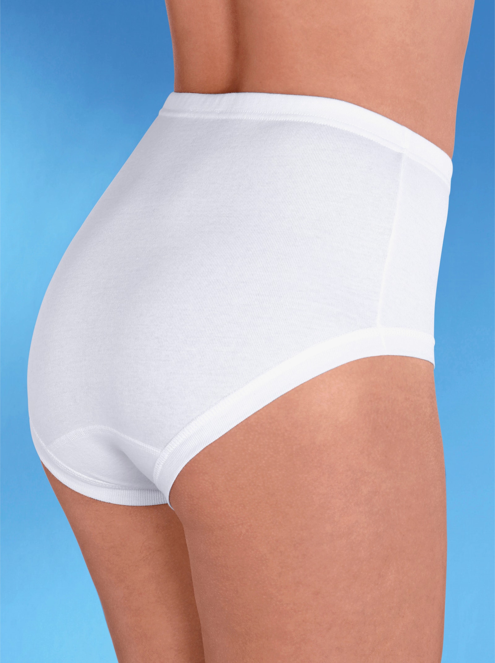 wäschepur Taillenslip in der 5-Stück-Packung - weiß