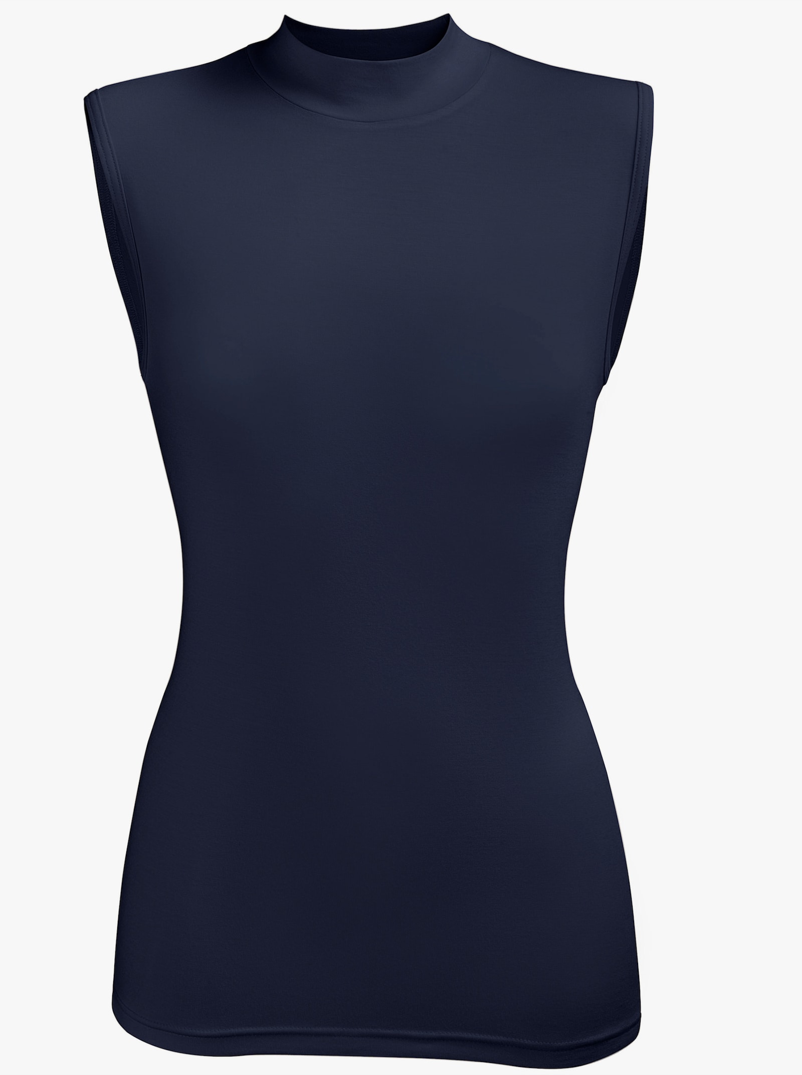 wäschepur Stehkragenshirt in Modal-Qualität - marine