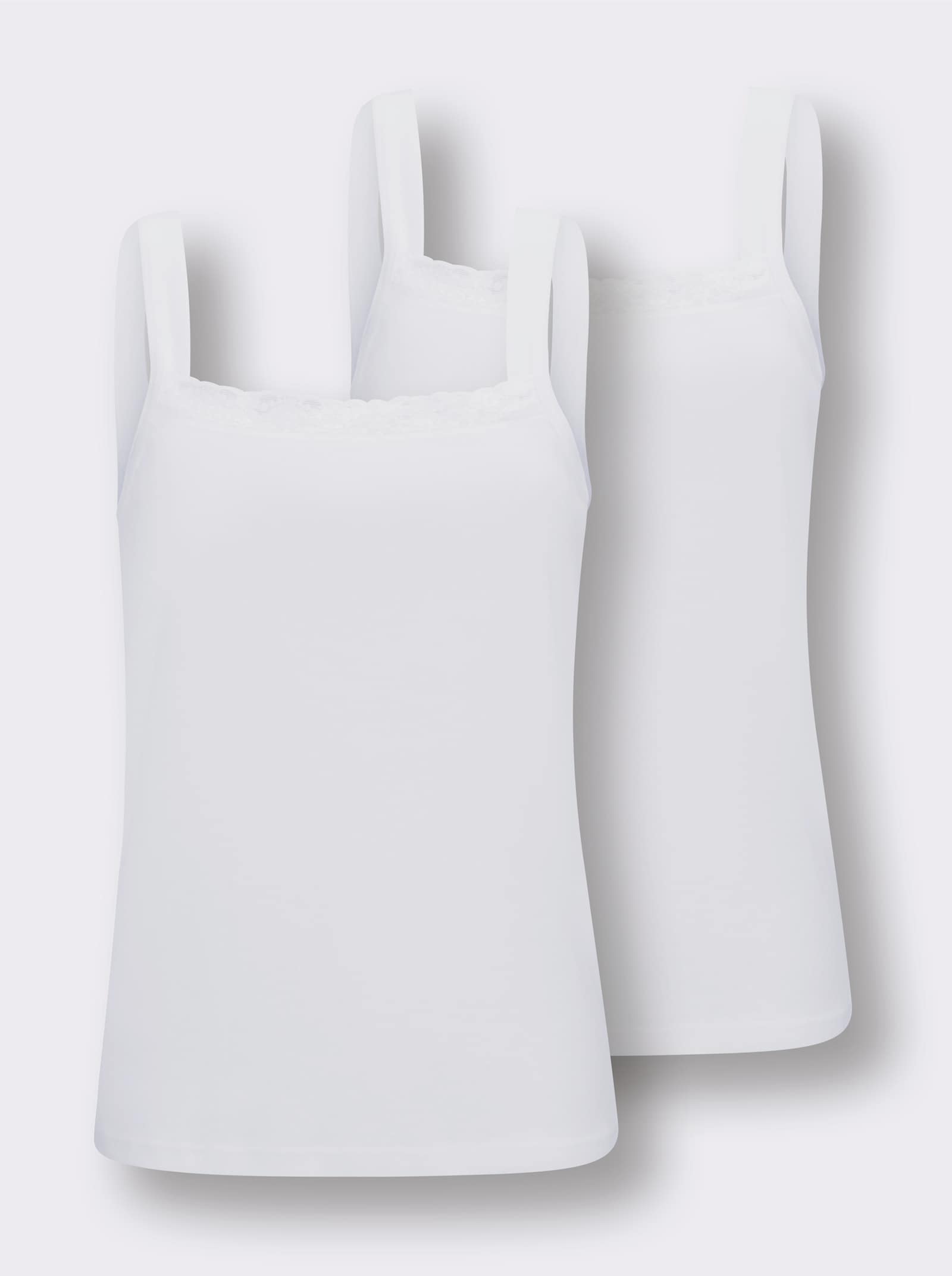 wäschepur Trägerhemd - weiß