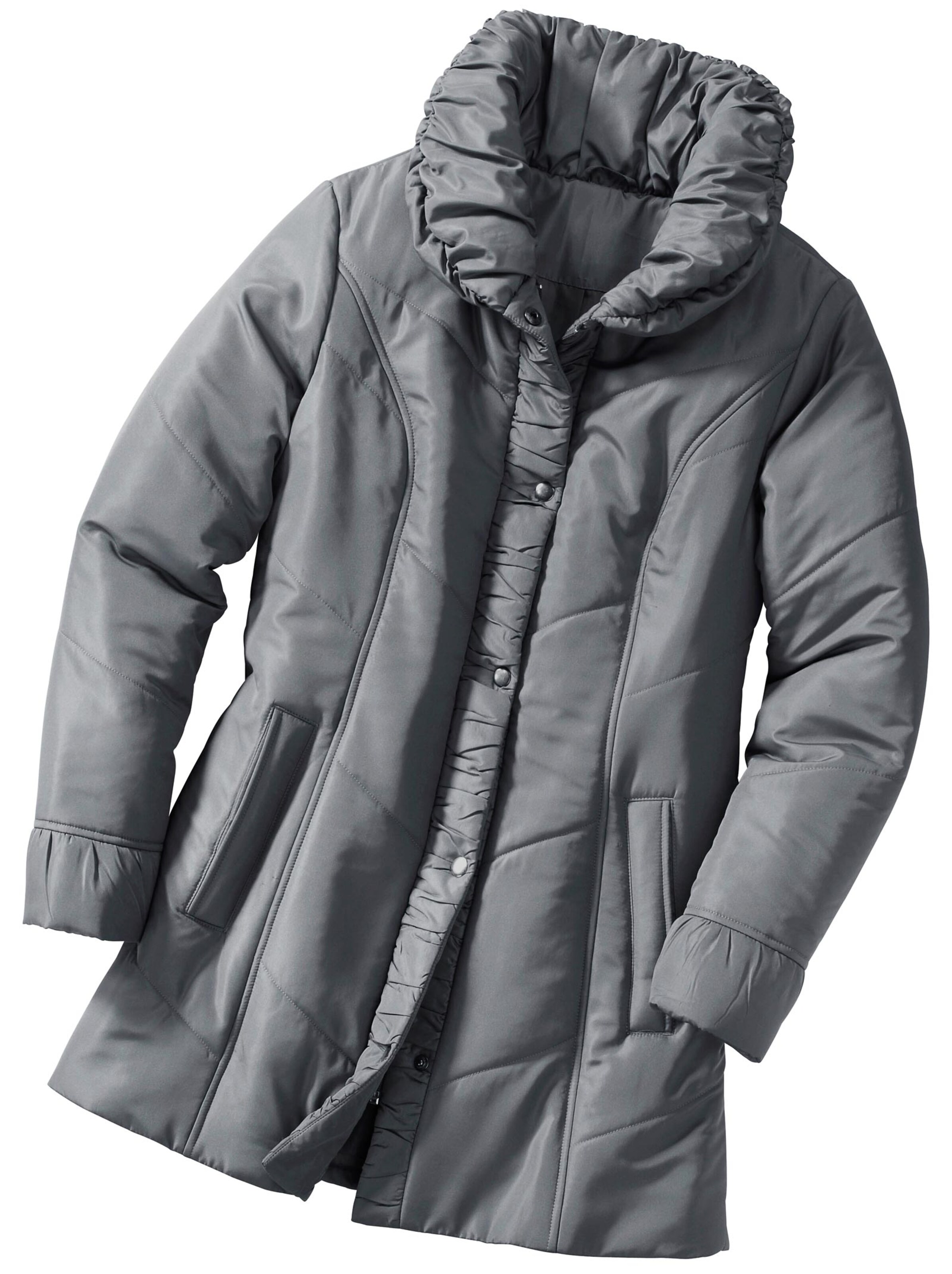 Steppjacke - silbergrau