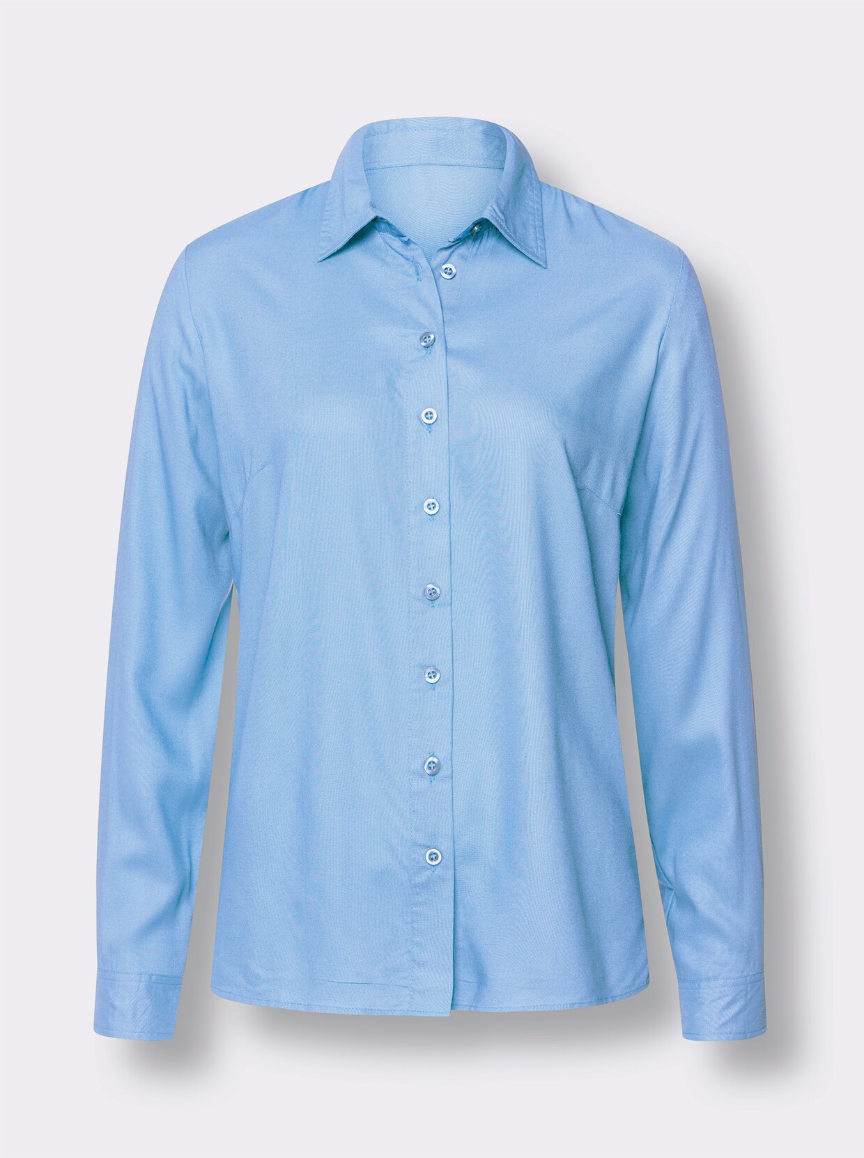 Overhemdblouse - hemelsblauw