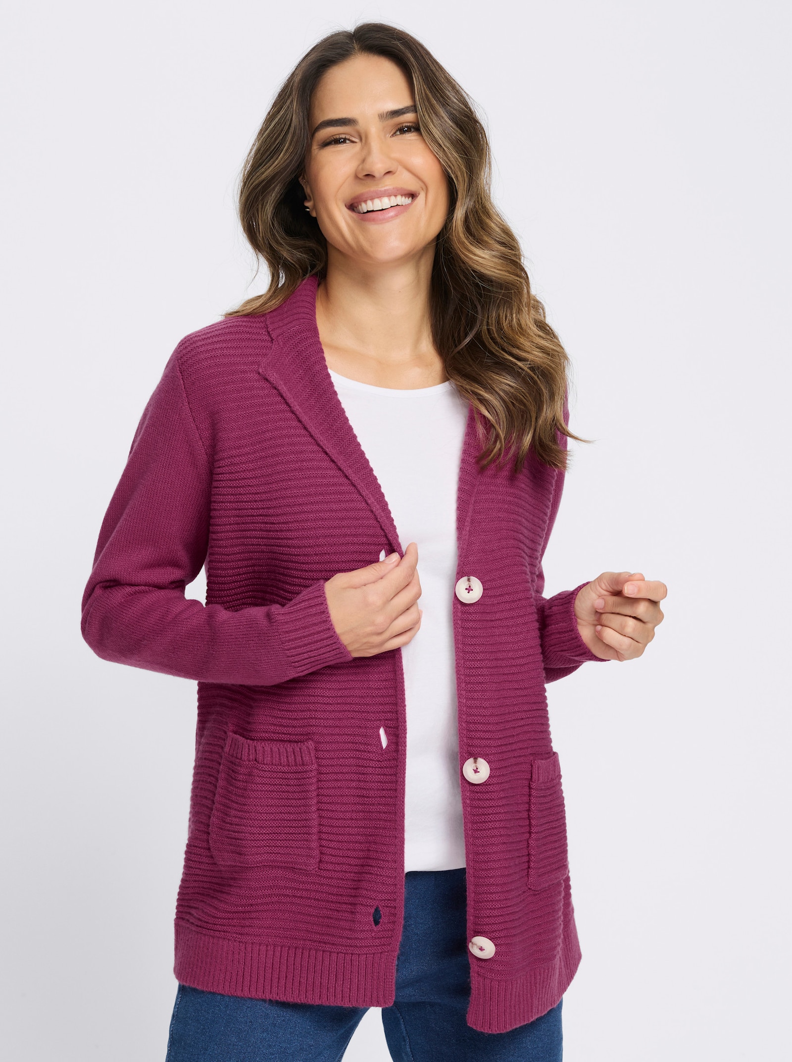 Cardigan in Ripp-Optik - erika