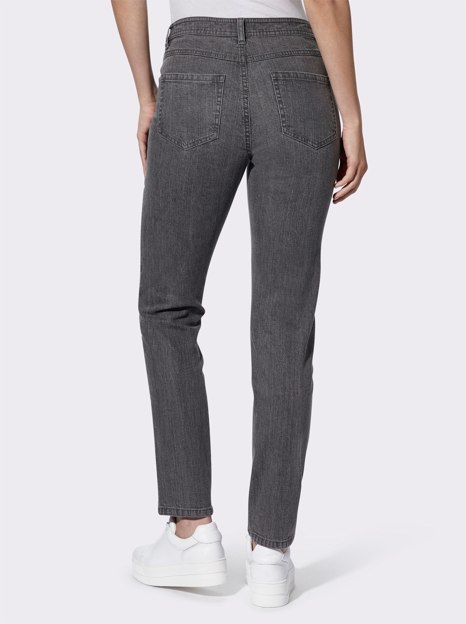 5-Pocket-Jeans mit schmalen Beinen - grey-denim