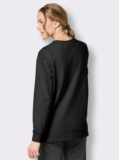 Catamaran Sports Freizeitshirt mit Biese vorne - schwarz