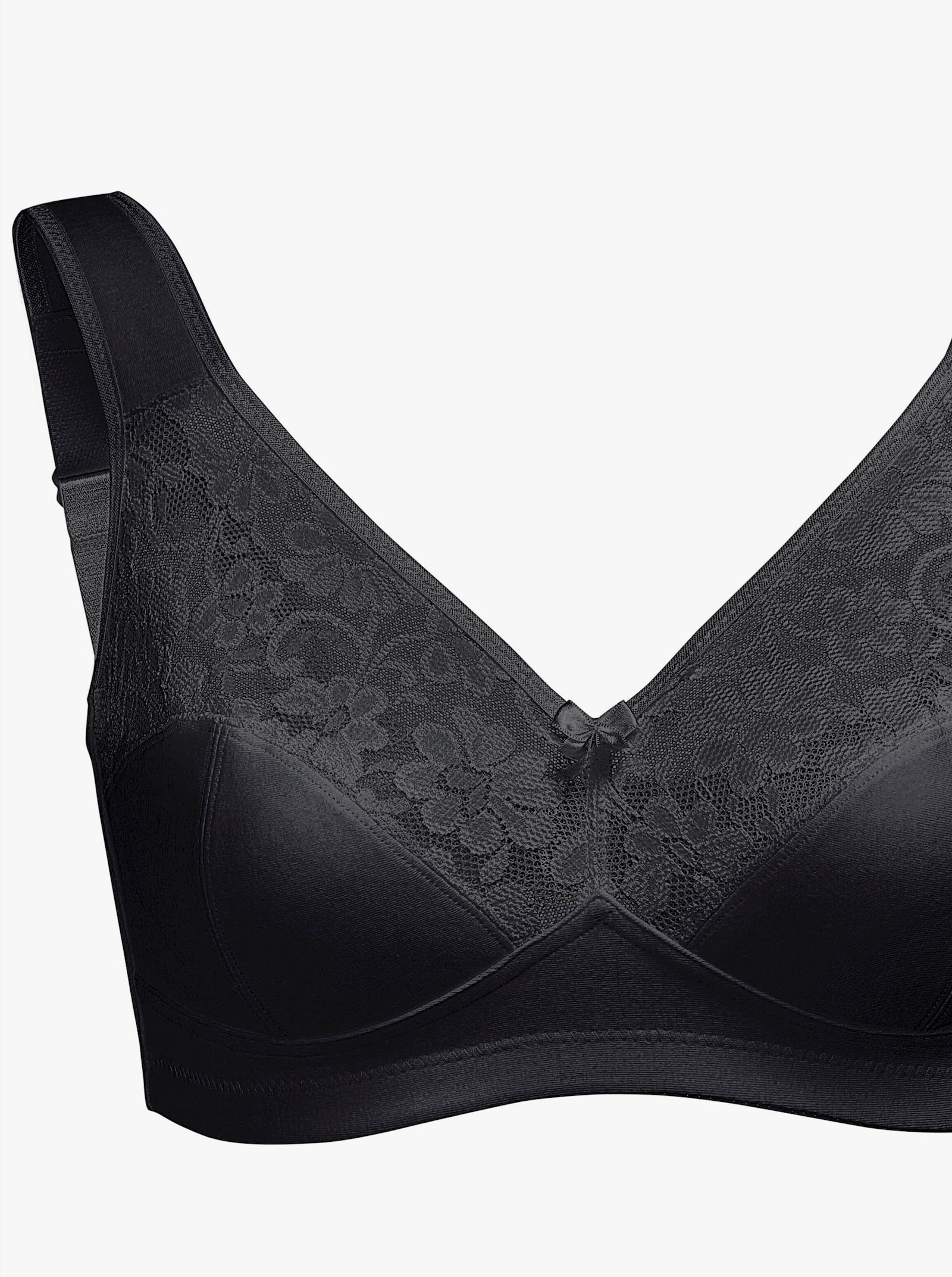 Susa Odľ. podprsenka b. kostíc, široké ramienka - biela + čierna