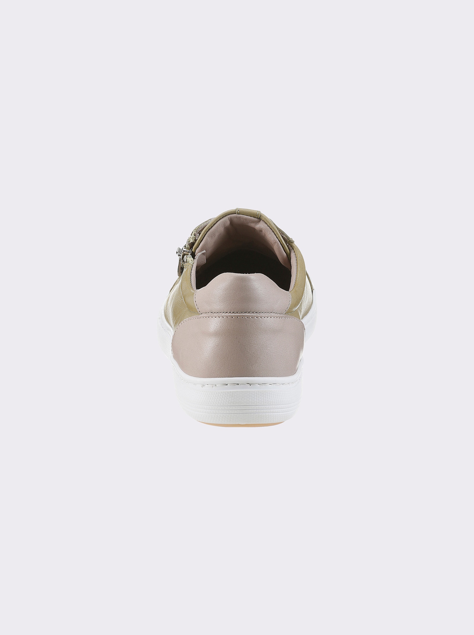 Andrea Conti Sneaker mit Zipper - pistazie