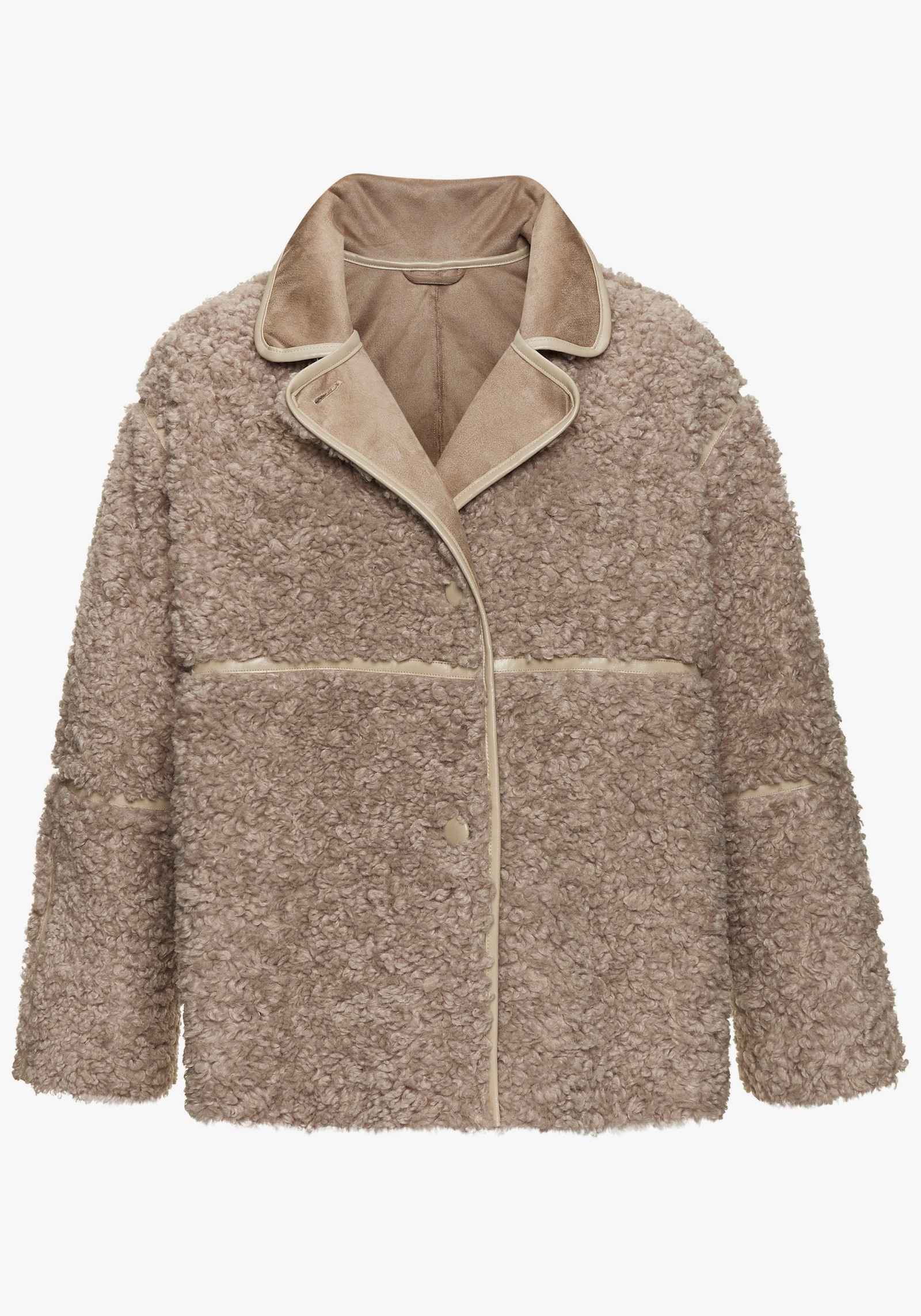 LASCANA Fellimitatjacke - taupe