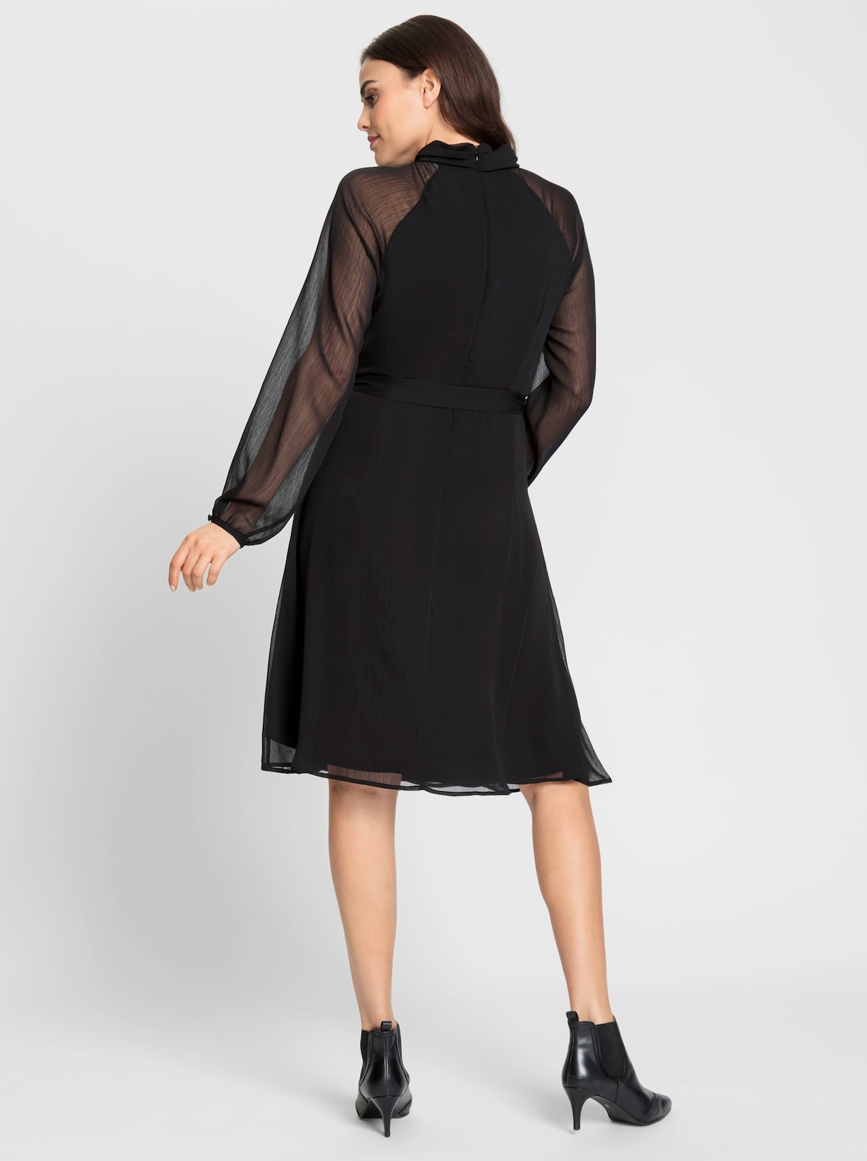 heine Chiffon jurk - zwart