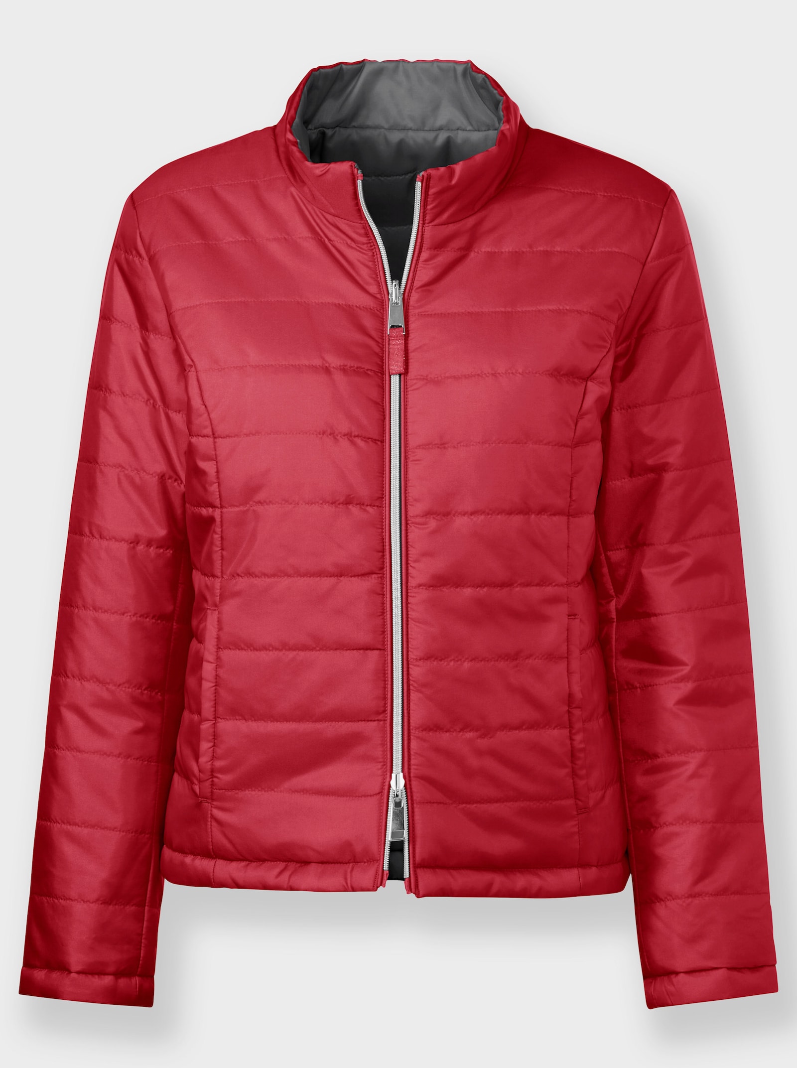 heine Wendejacke mit Wattierung - schwarz-rot