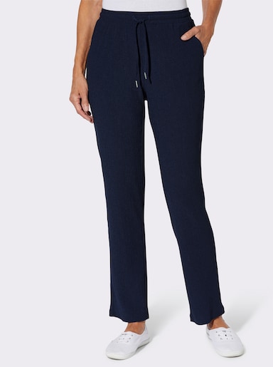Schlupfhose in Crinkle-Qualität - marine