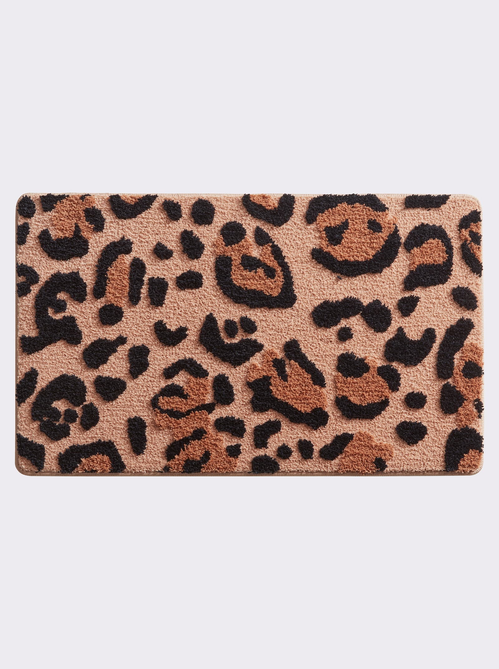 Impressionen Badematte - braun-schwarz-gemustert