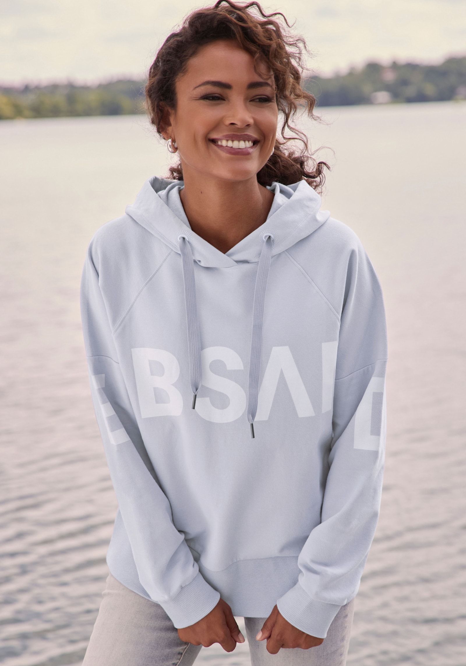 Elbsand Kapuzensweatshirt - blau