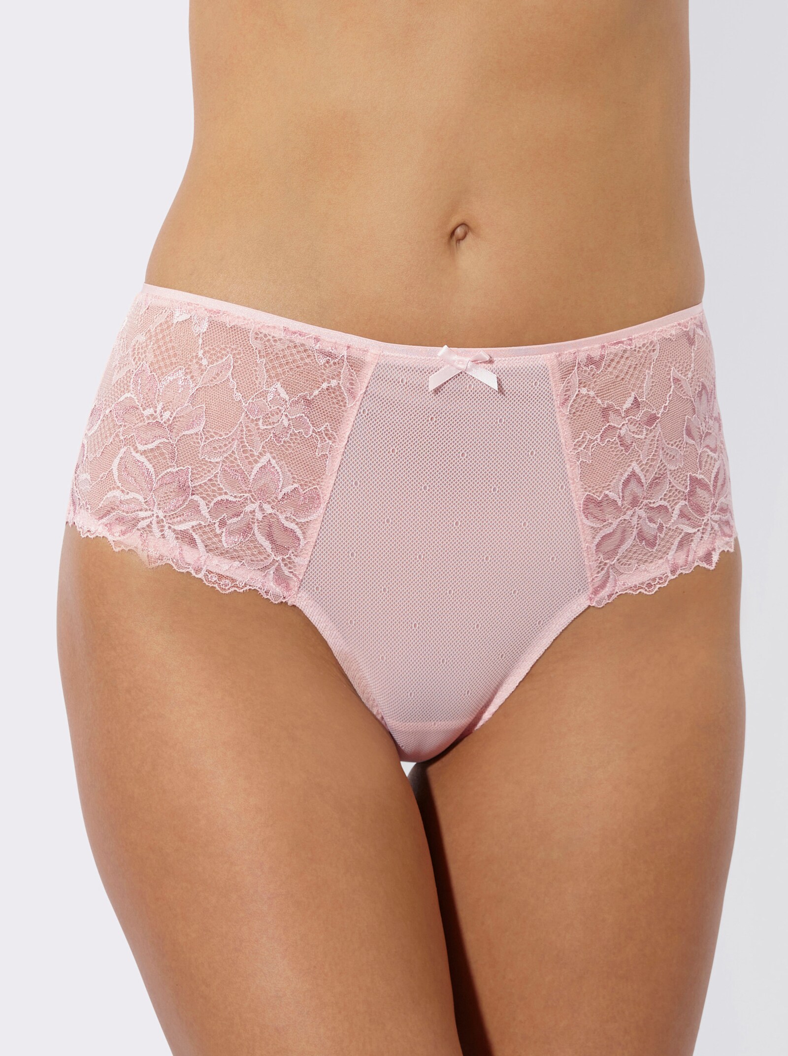 Anita Hüftslip mit Netzware vorne - hellrosé