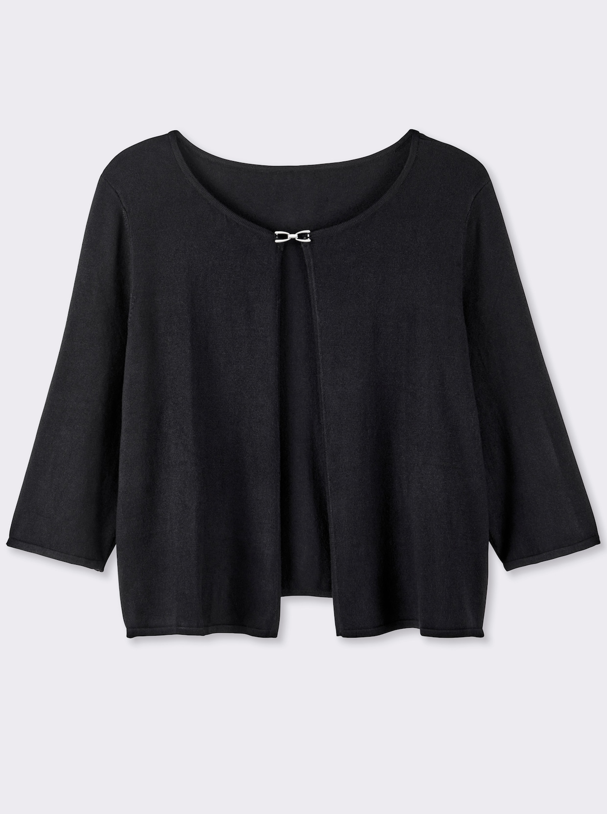 Bolero mit Zierspange - schwarz