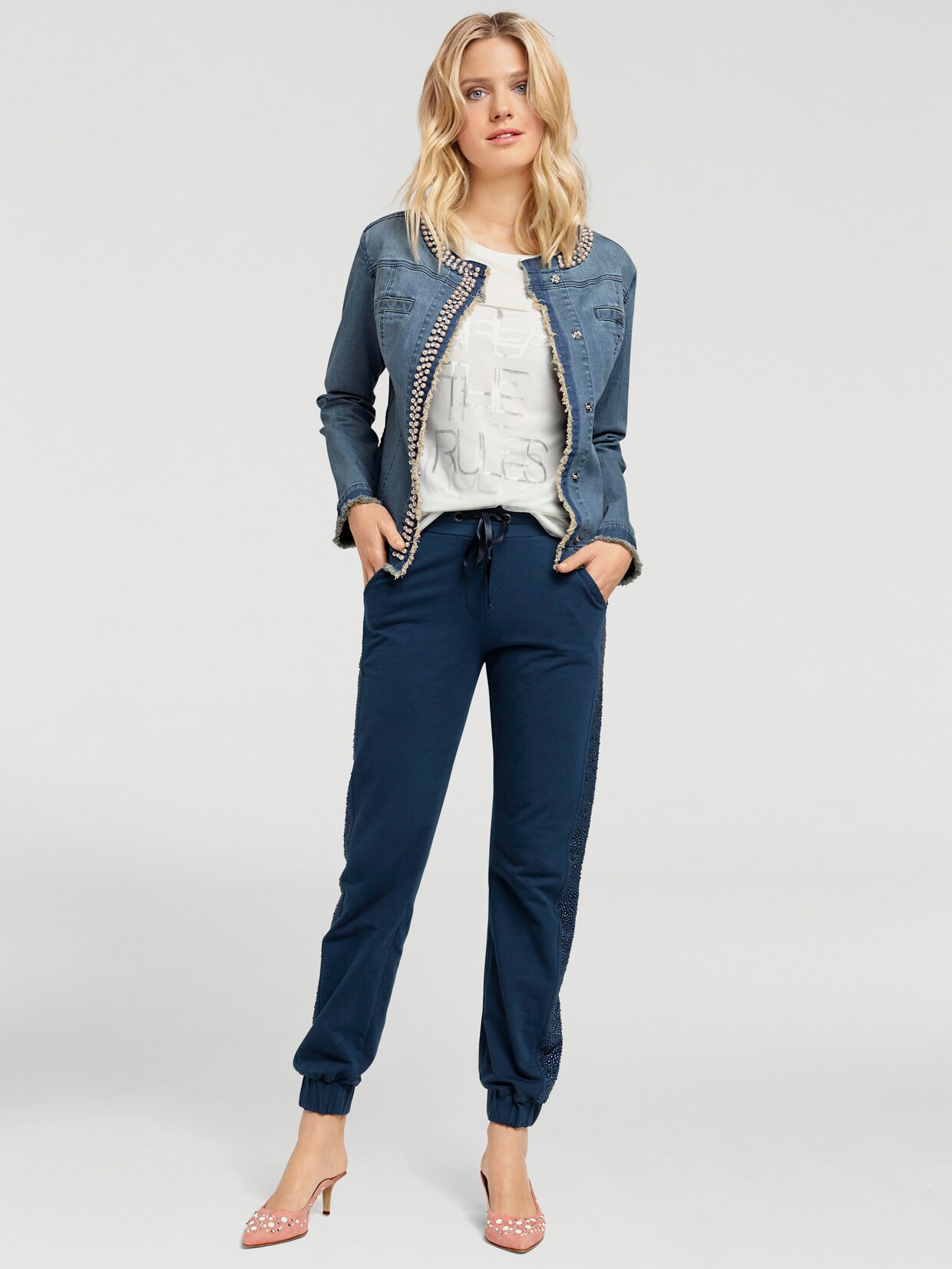 heine Jeans-Jacke - blue stone