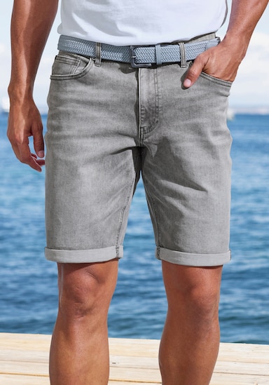 Jeansshorts - grey-denim