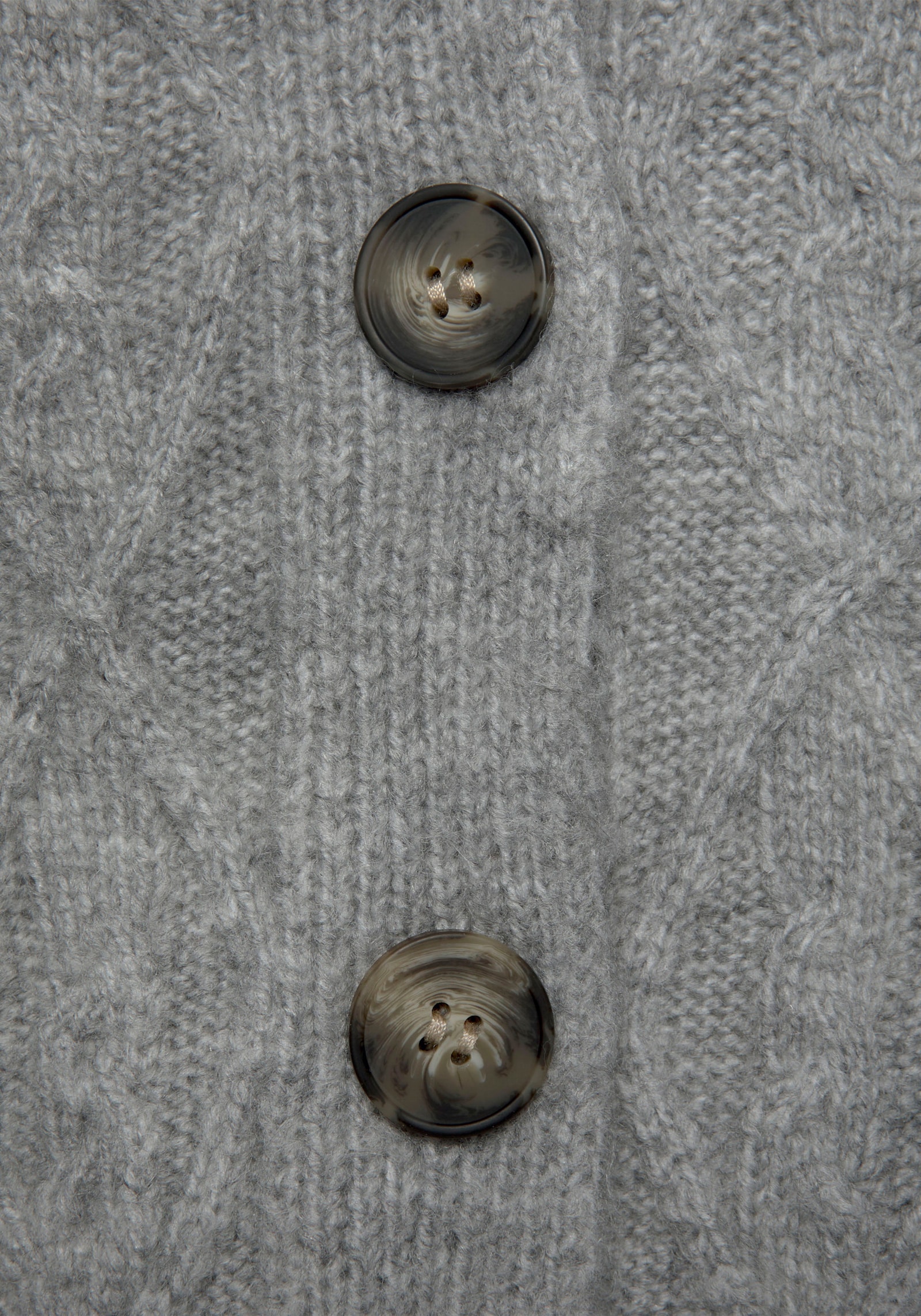 LASCANA Vest - grijs gemêleerd