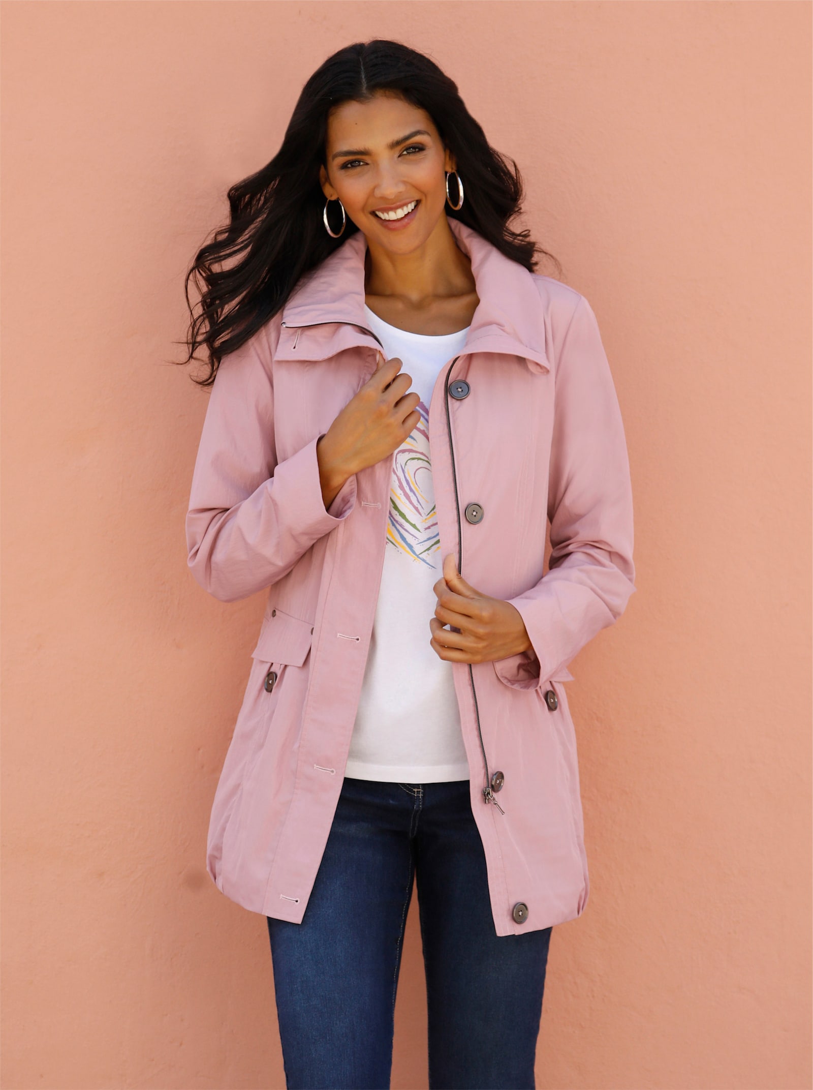 Bunda s efektem zvrásnění - hortenziová