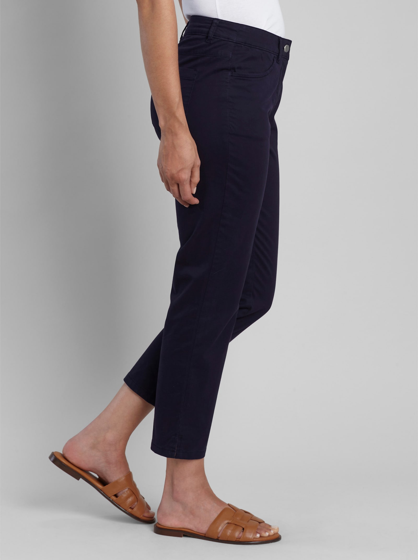 heine 7/8-Hose mit schmalem Bein - marine