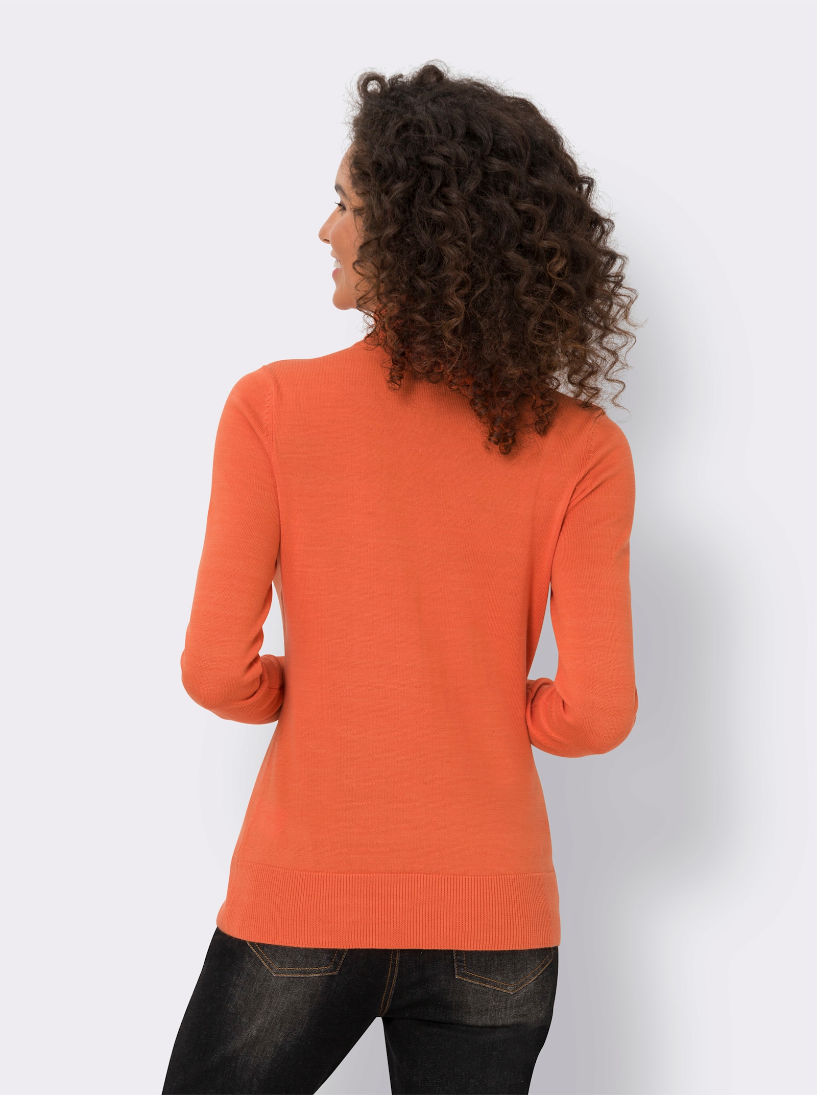 heine Rollkragenpullover in Feinstrick-Qualität - orange