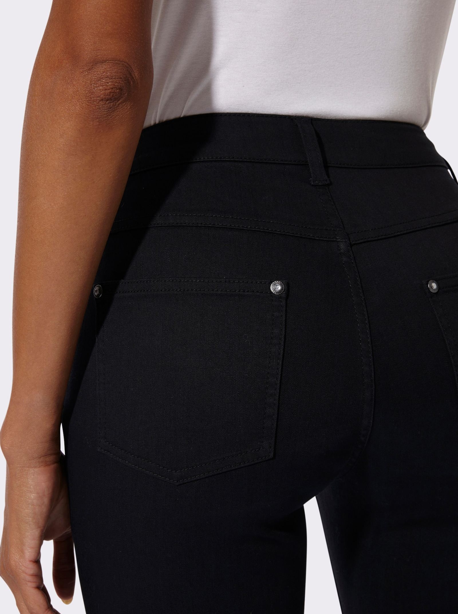 Jeans in bootcut-stijl - black denim