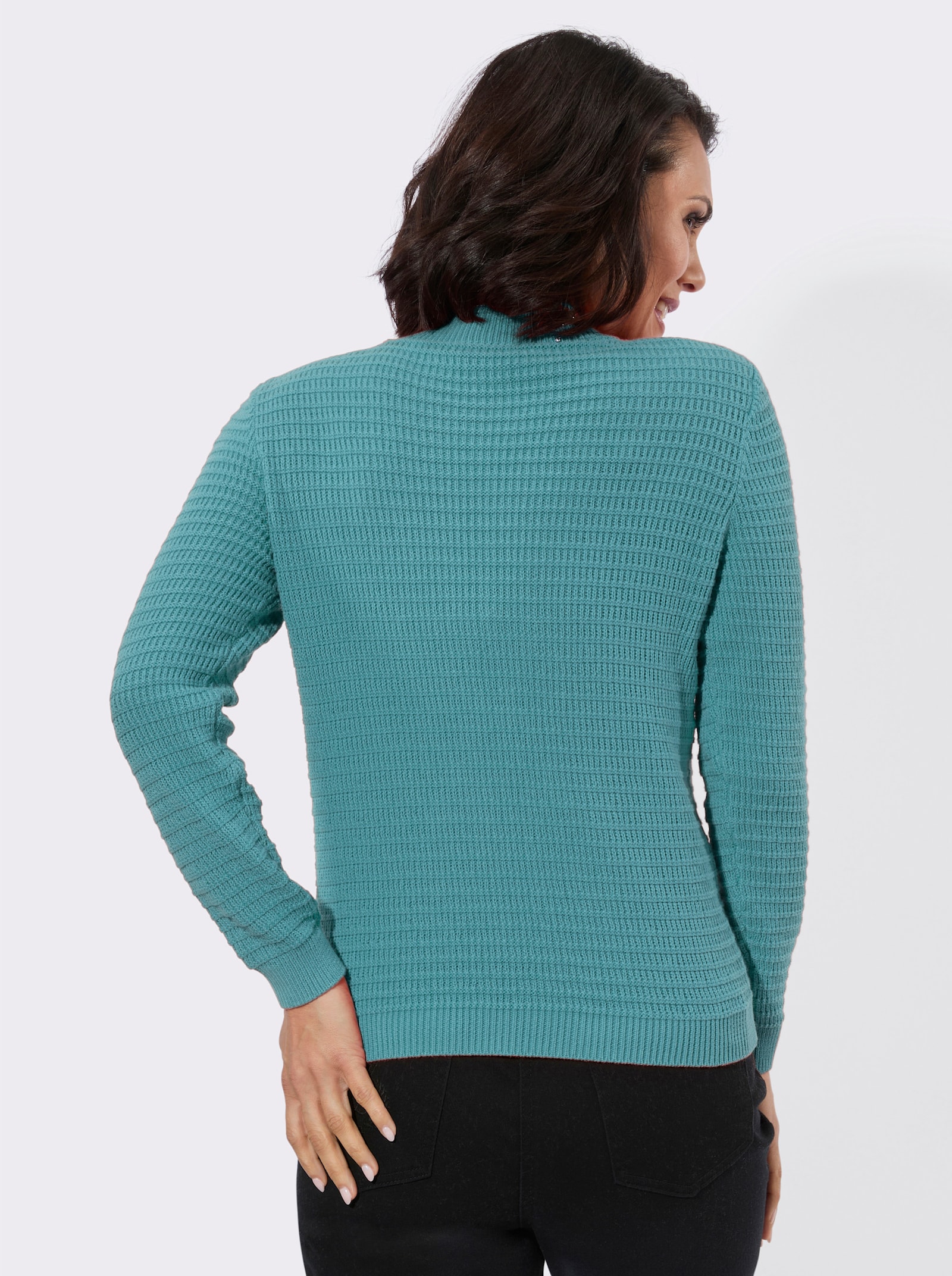 Stehkragenpullover - ozean