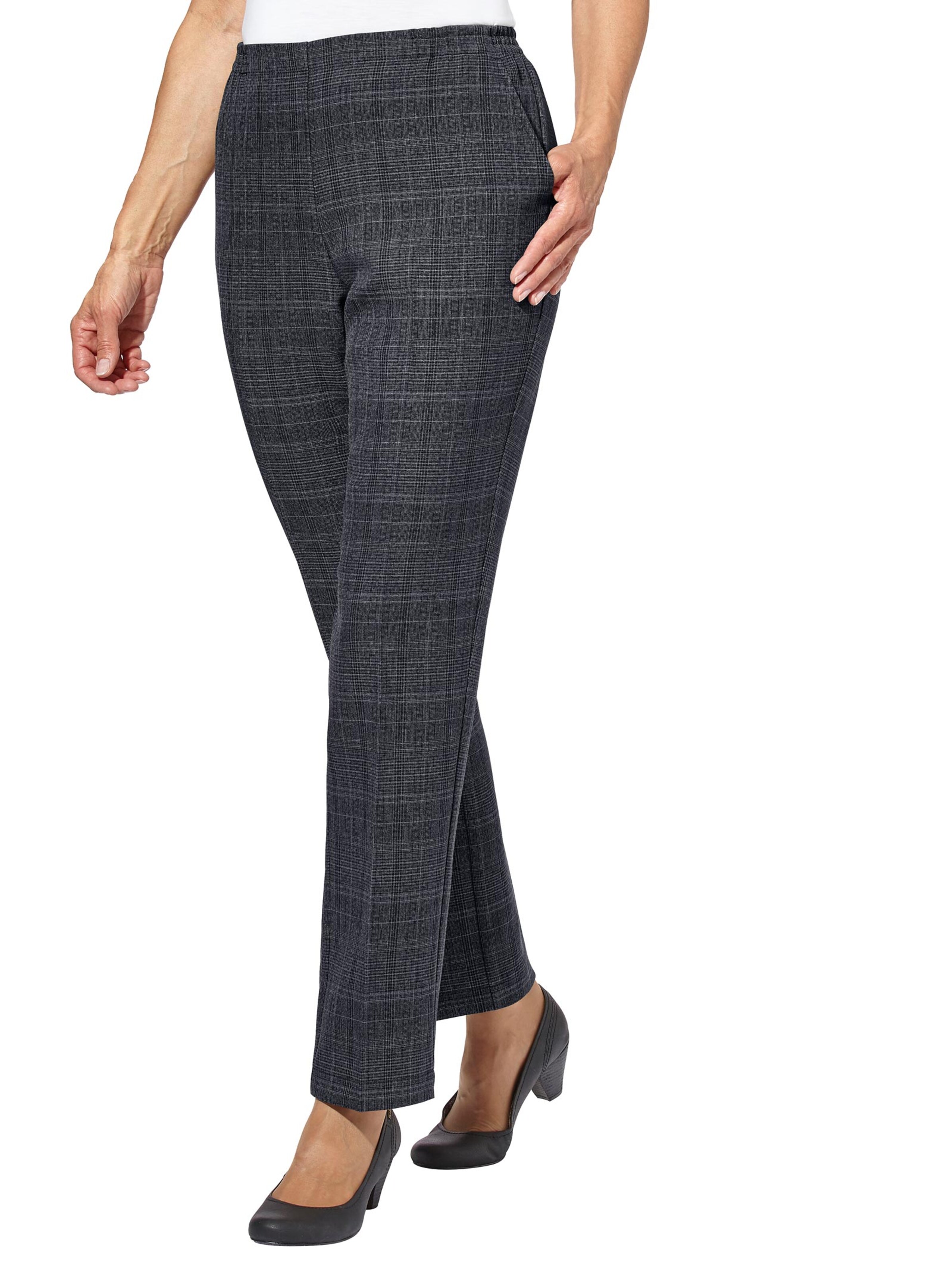 Hose - marine-kariert