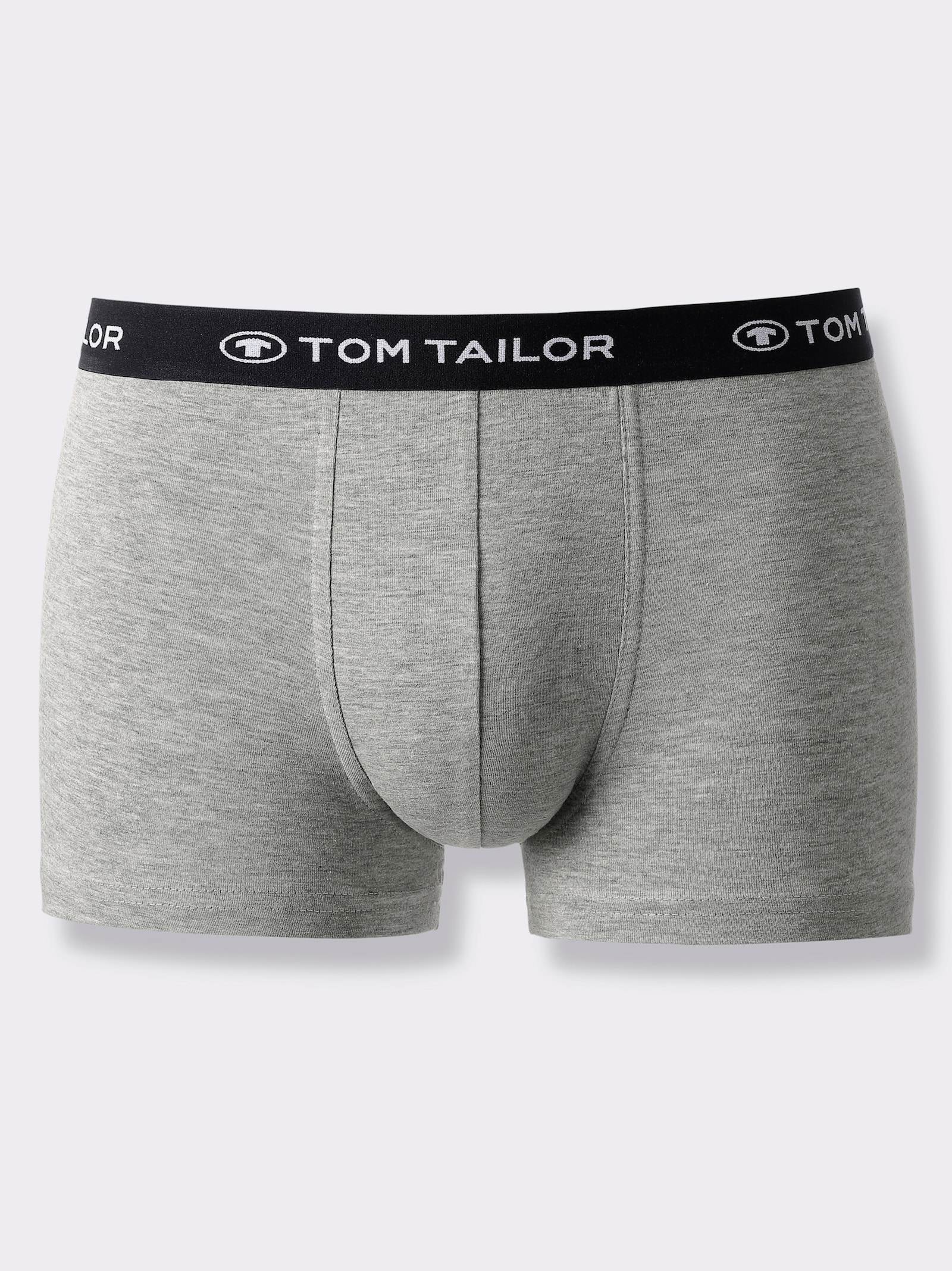 TOM TAILOR Boxerky - černá + antracitová + šedá-melír
